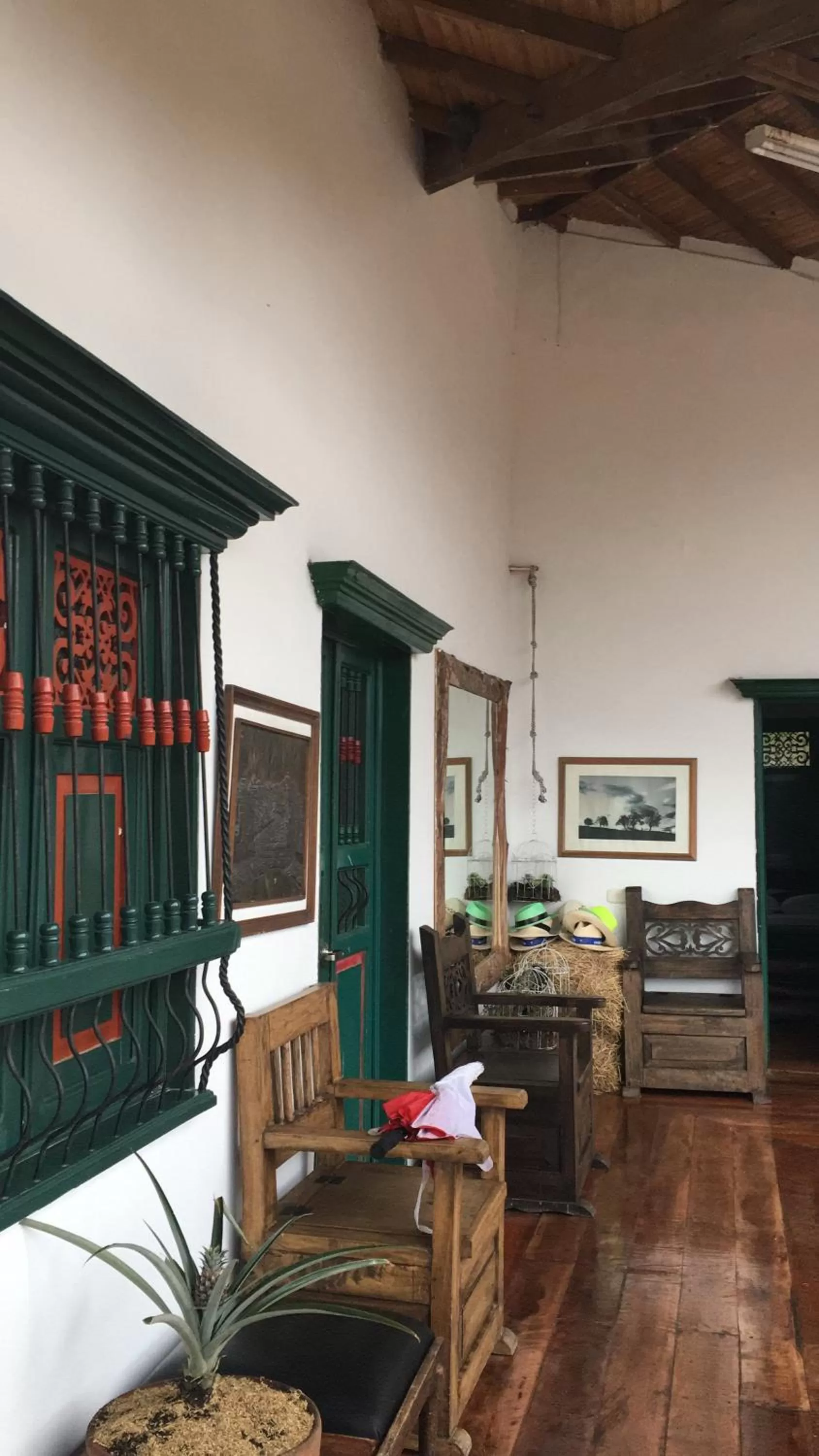 Lobby or reception in Finca Campestre La Adelita B&B