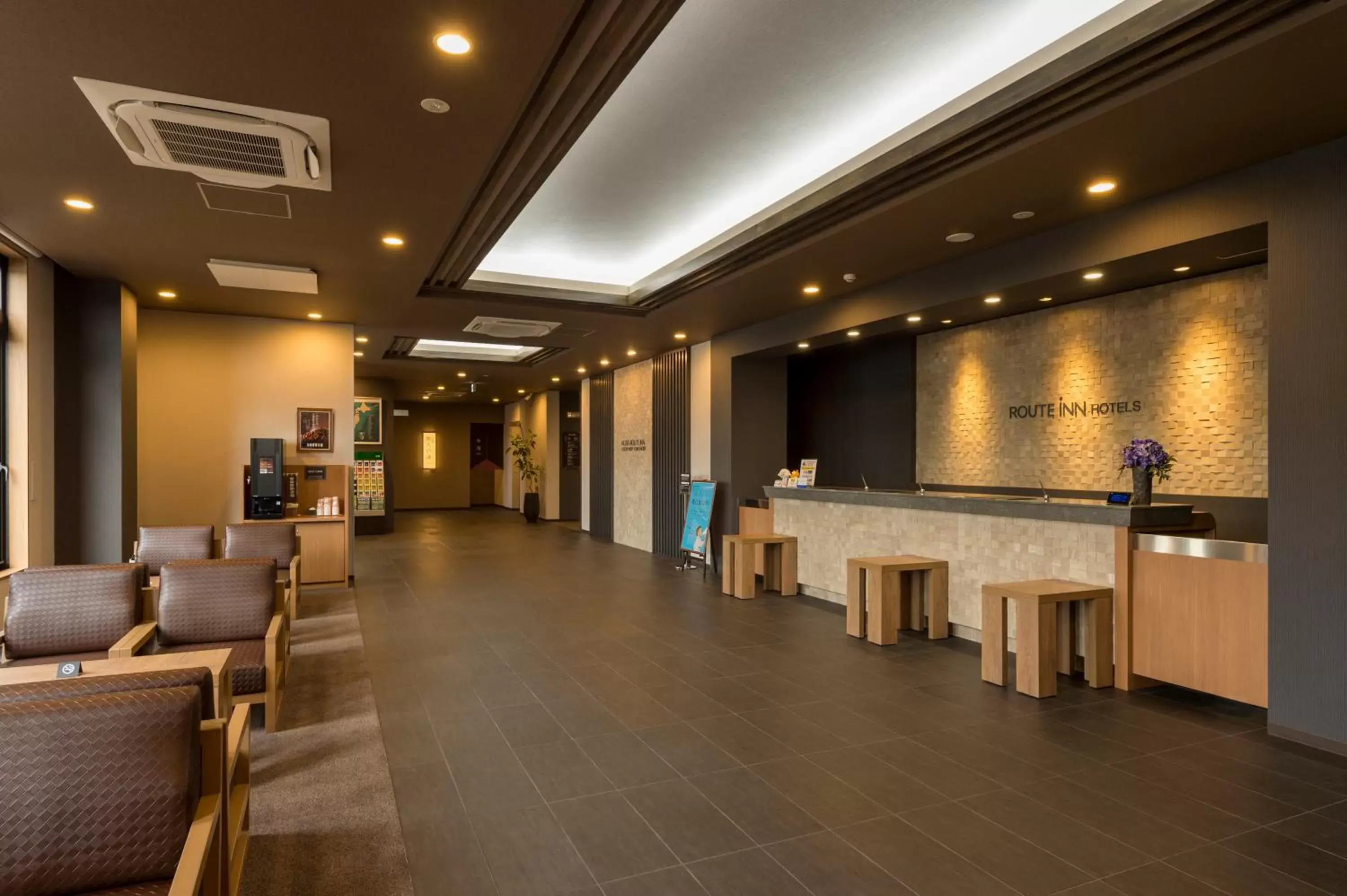 Lobby or reception, Lobby/Reception in Hotel Route-inn Utsunomiya Yuinomori