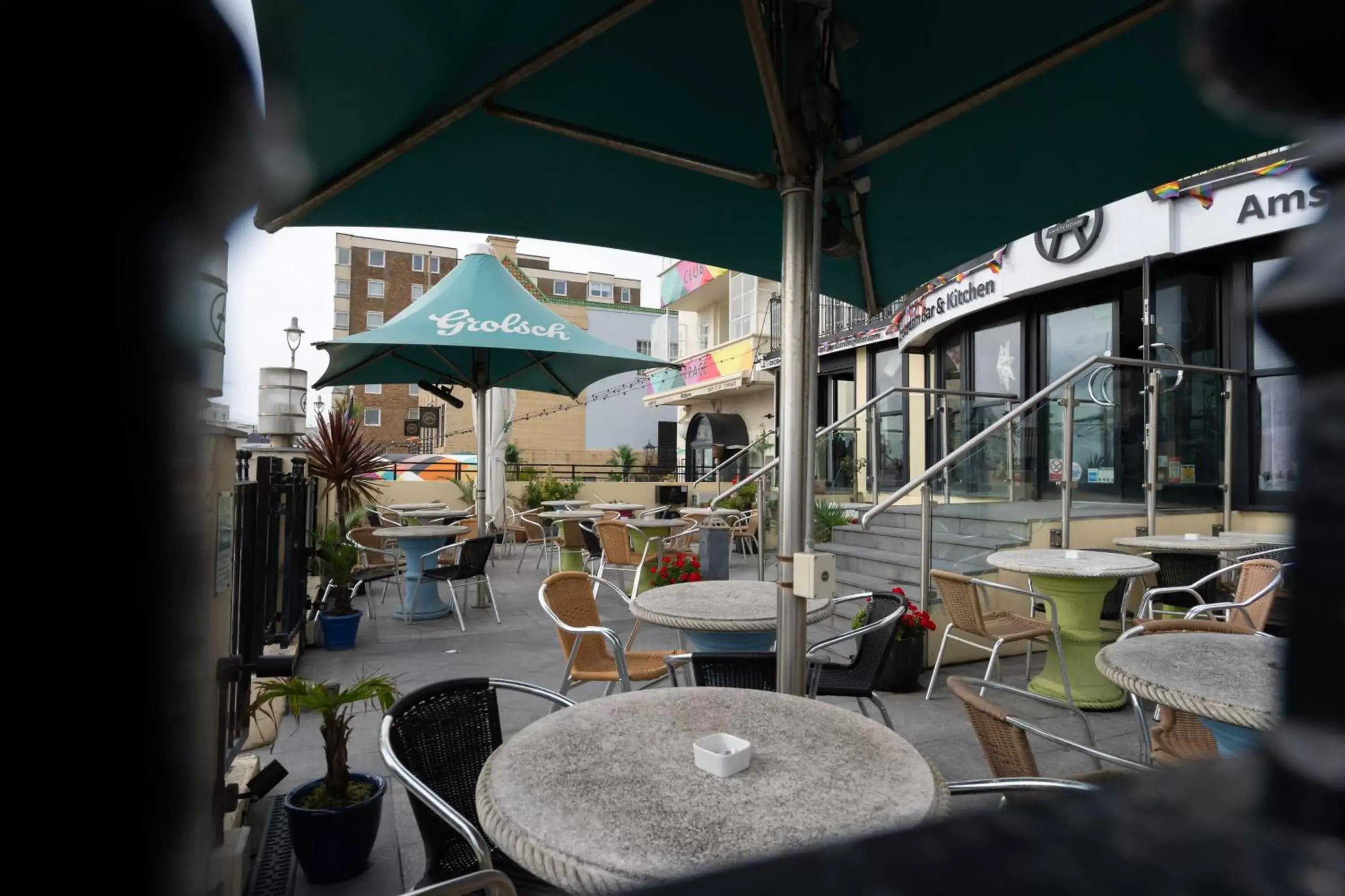 Patio, Restaurant/Places to Eat in Amsterdam Hotel Brighton Seafront