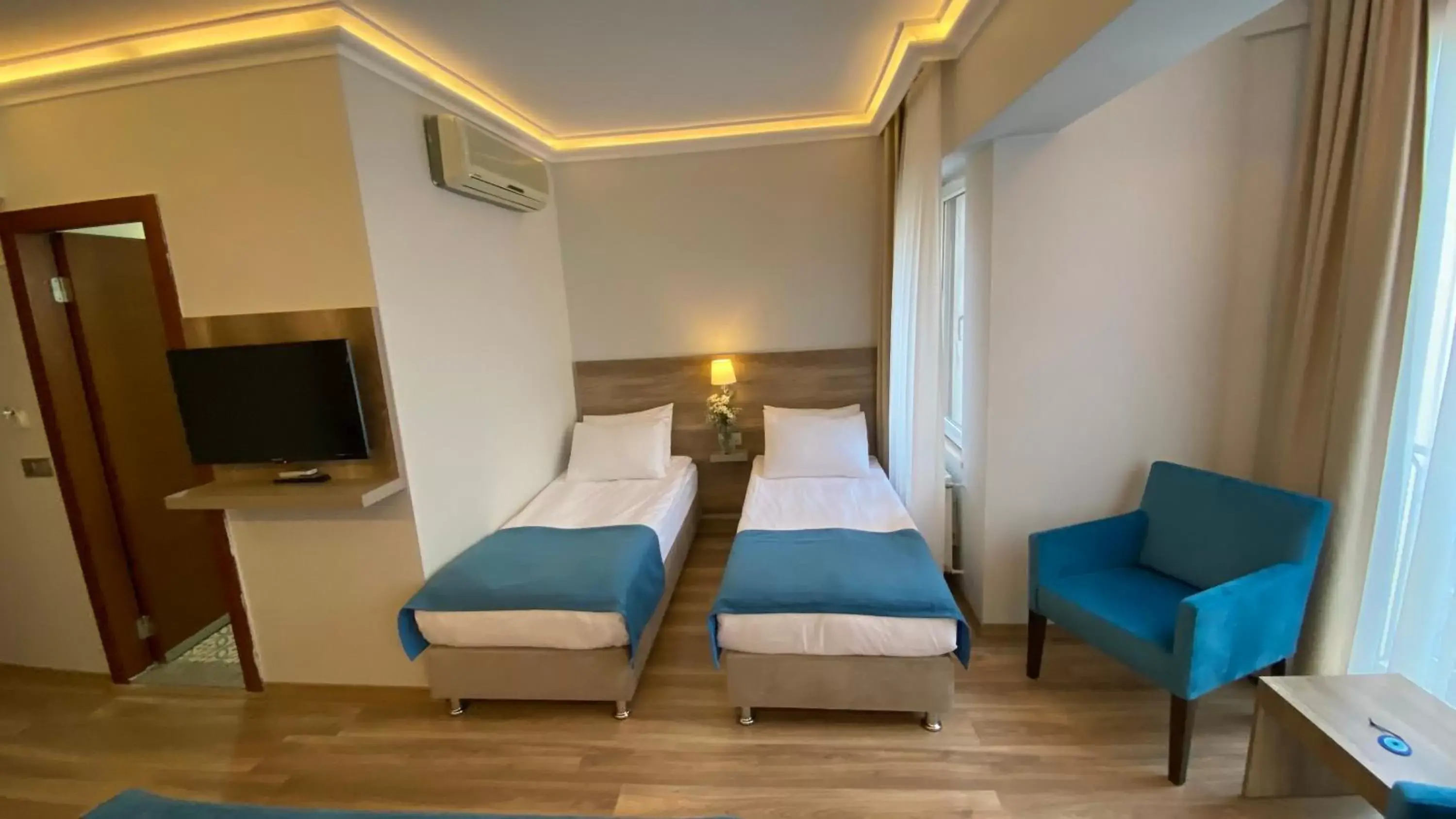 Bed in Pelit Troya Hotel