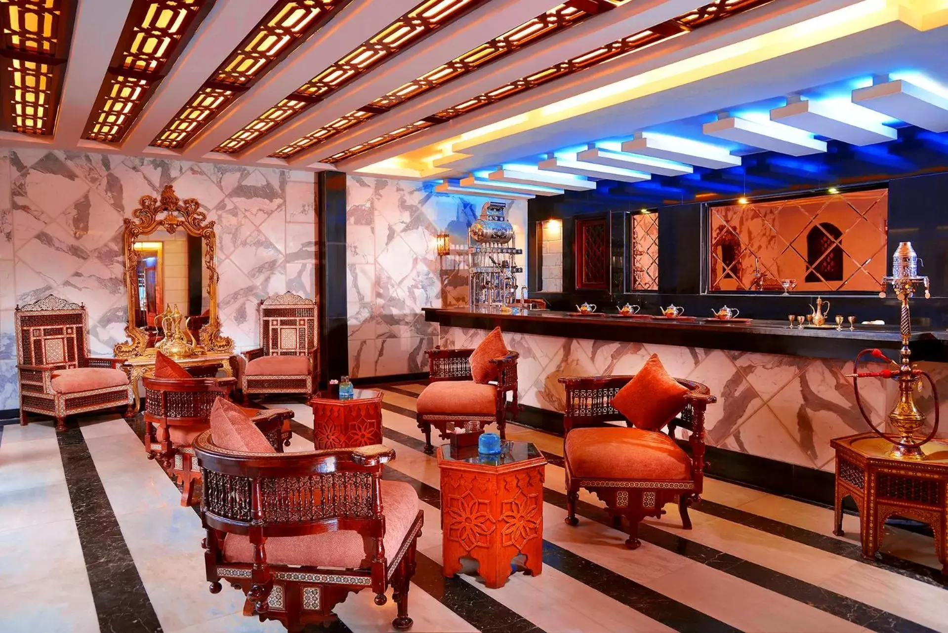 Lounge or bar, Lounge/Bar in Pickalbatros Alf Leila Wa Leila Resort - Neverland Hurghada