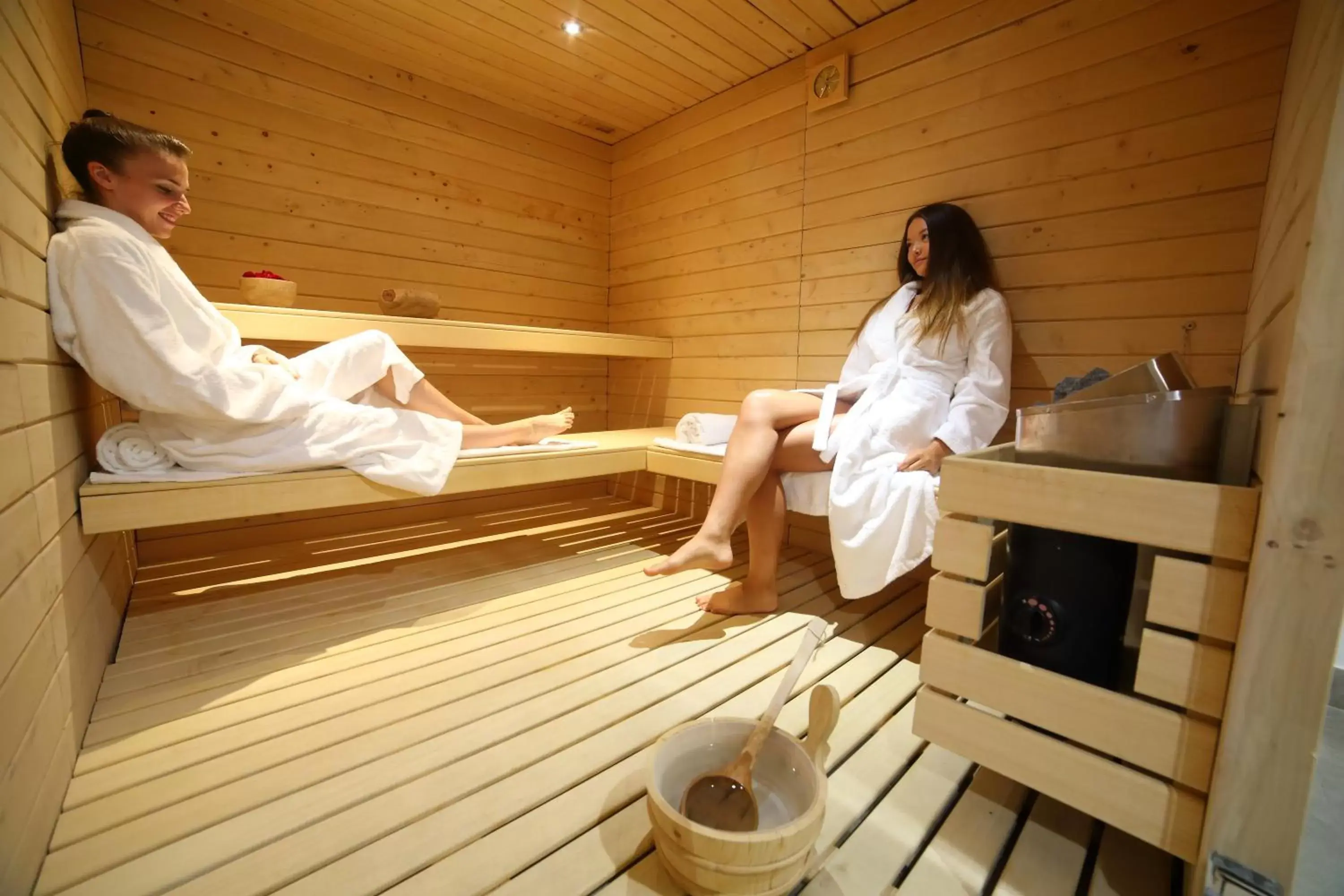 Sauna, Guests in Hotel Plaza - site du Futuroscope