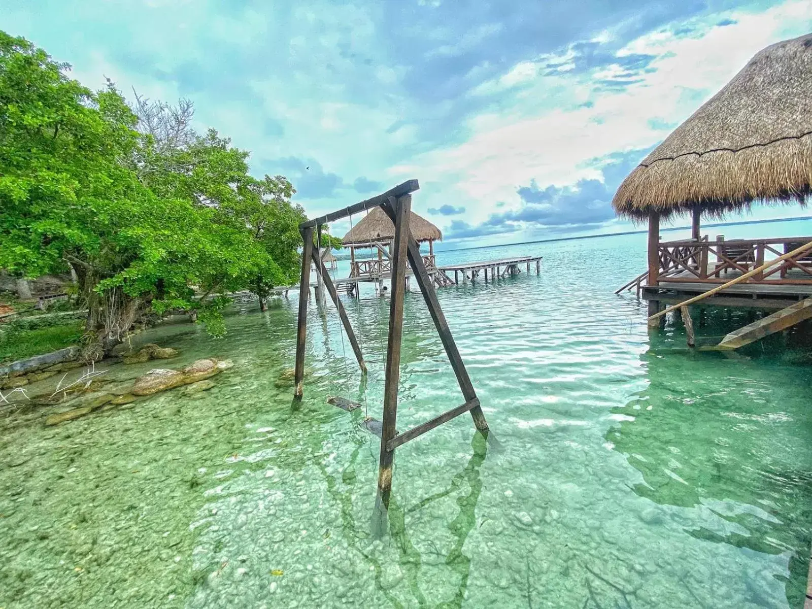 Beach in Hotel Boutique Las Nubes Bacalar Beach in Hotel Boutique Las Nubes Bacalar