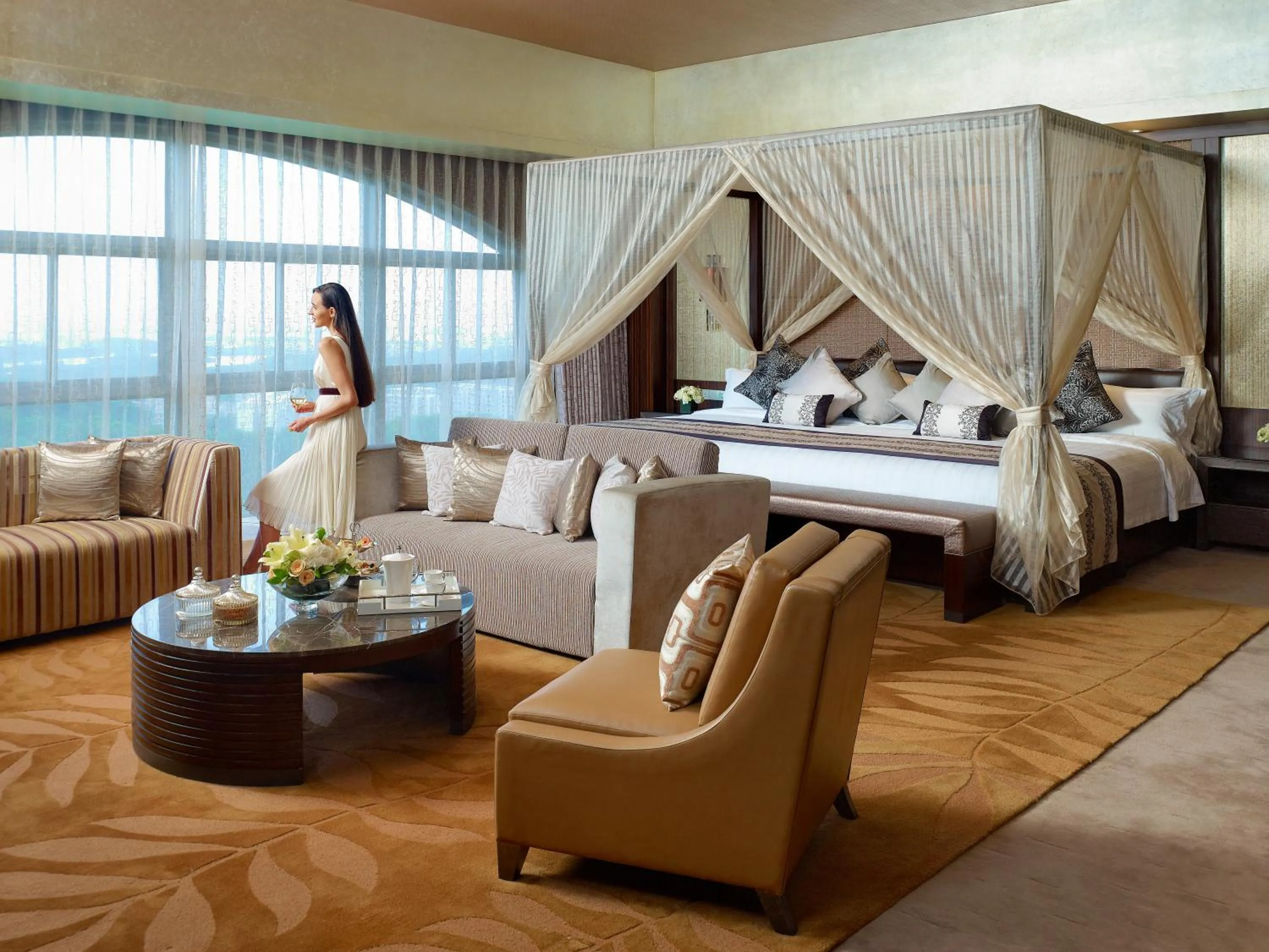 Photo of the whole room, Bed in Mission Hills Hotel Resorts Dongguan