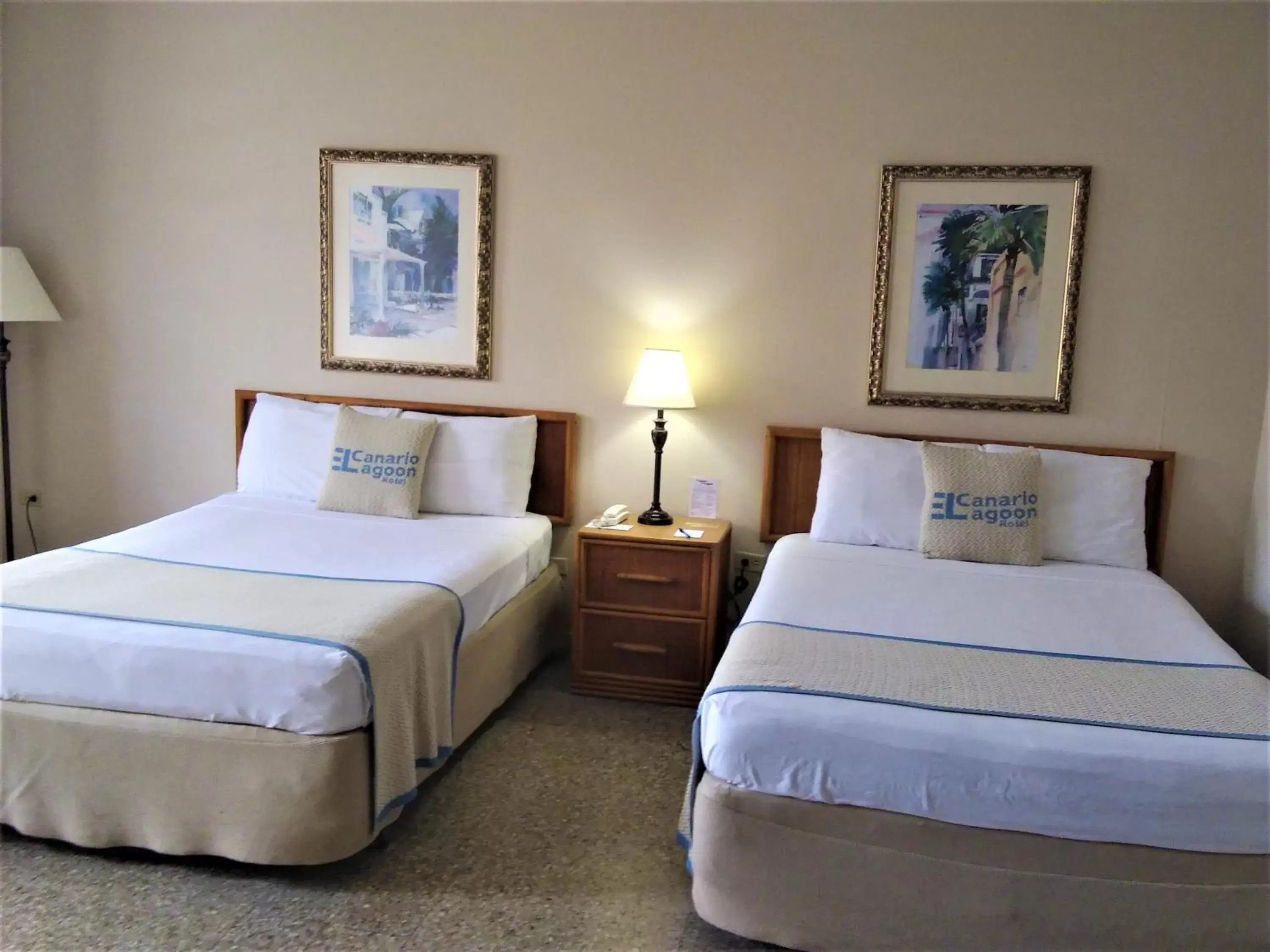 Bed in Canario Lagoon Hotel