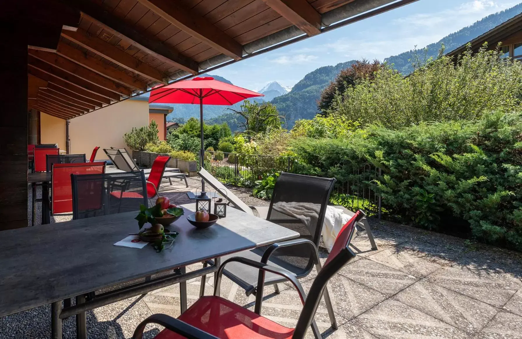 Balcony/Terrace in Salzano Basic Rooms Interlaken