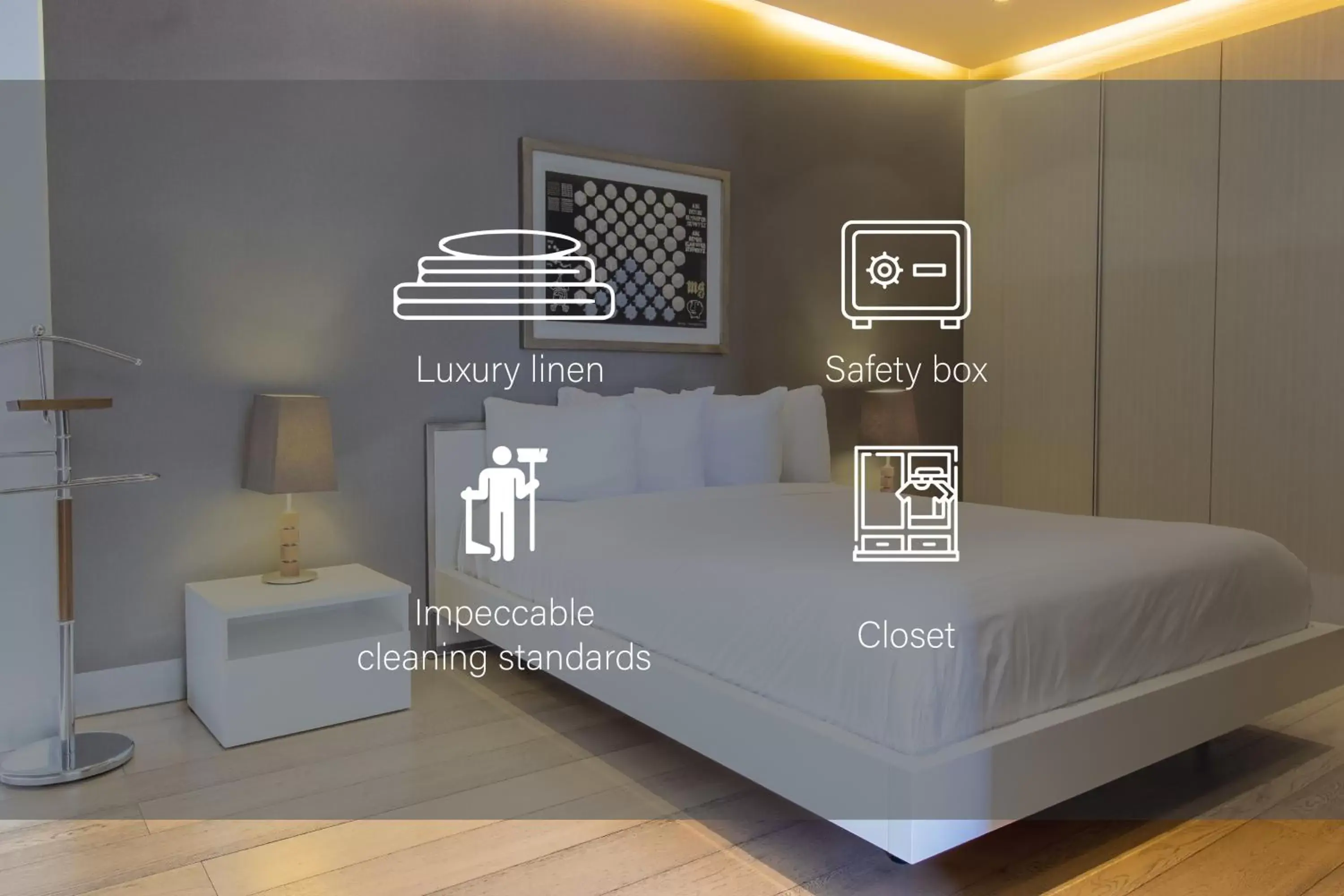 Bedroom, Bed in Capitalia - ApartHotel - San Angel Inn