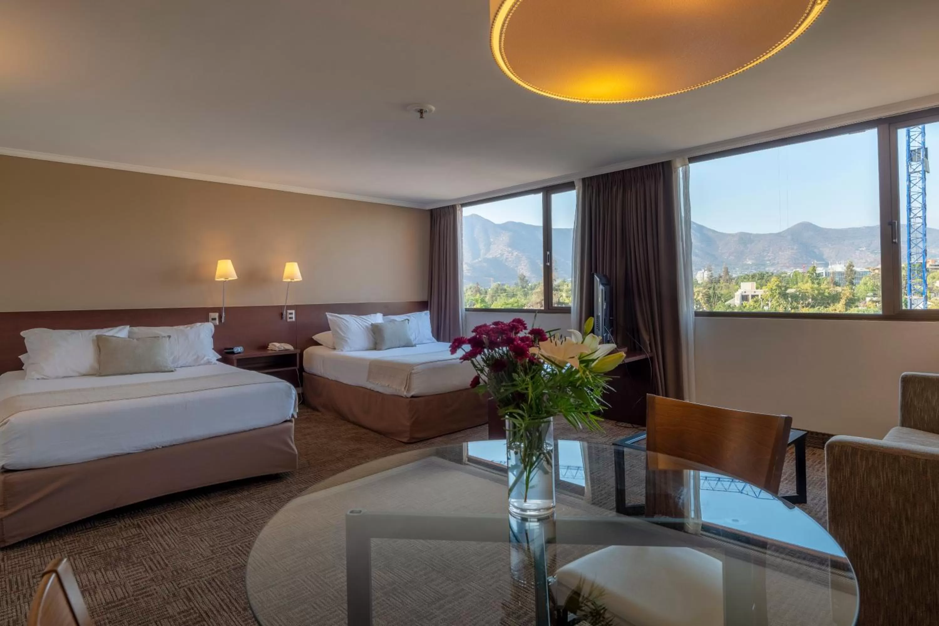 Double Room with Two Double Beds in Hotel Director Vitacura