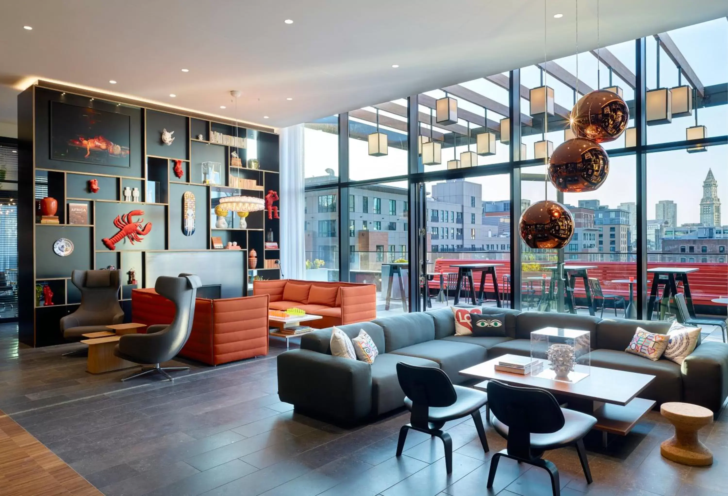 Lobby or reception, Restaurant/Places to Eat in citizenM Boston North Station