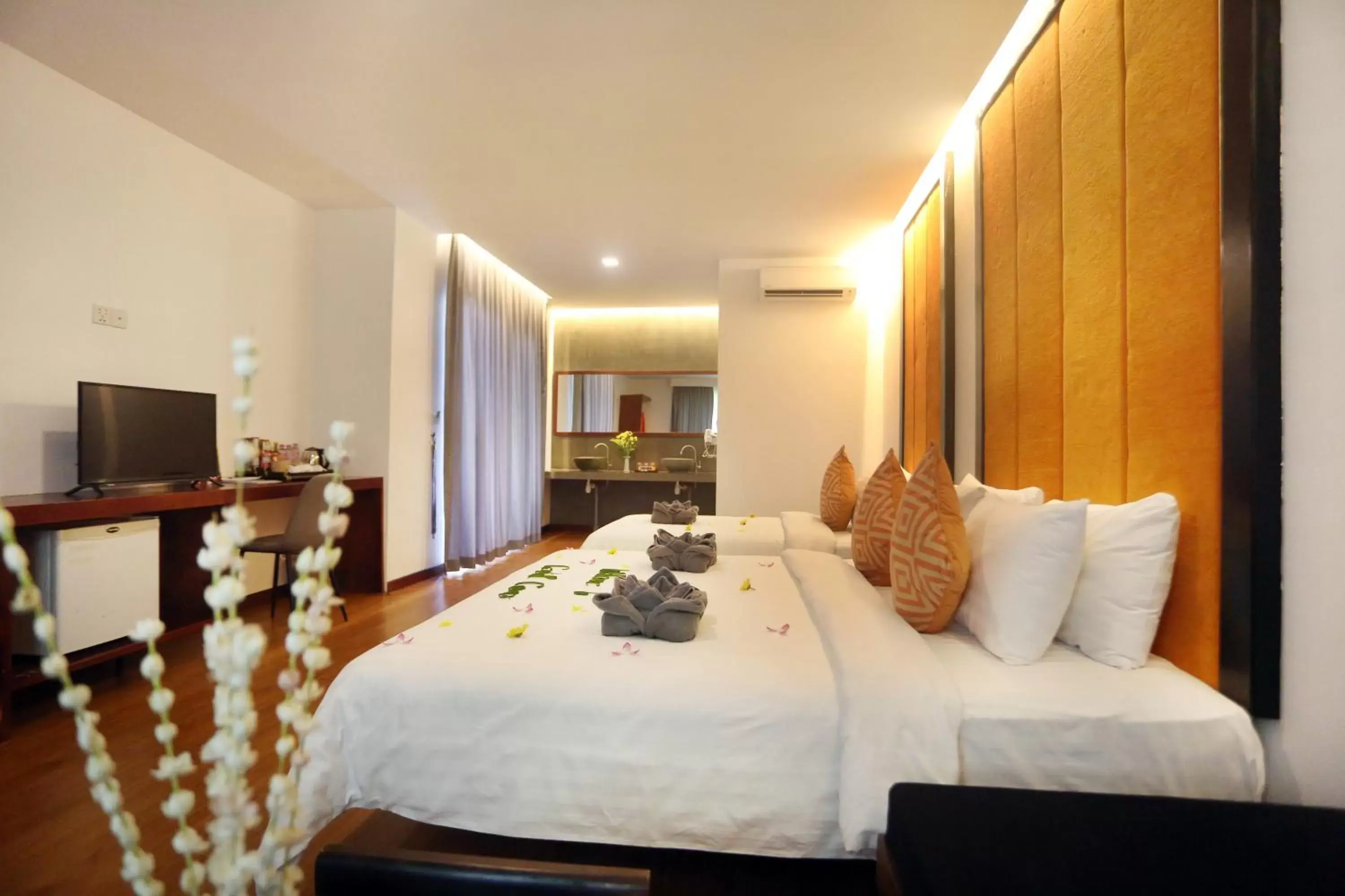 Family Deluxe With Balcony Pool View @ Free Pickup  in Central Corner d'Angkor