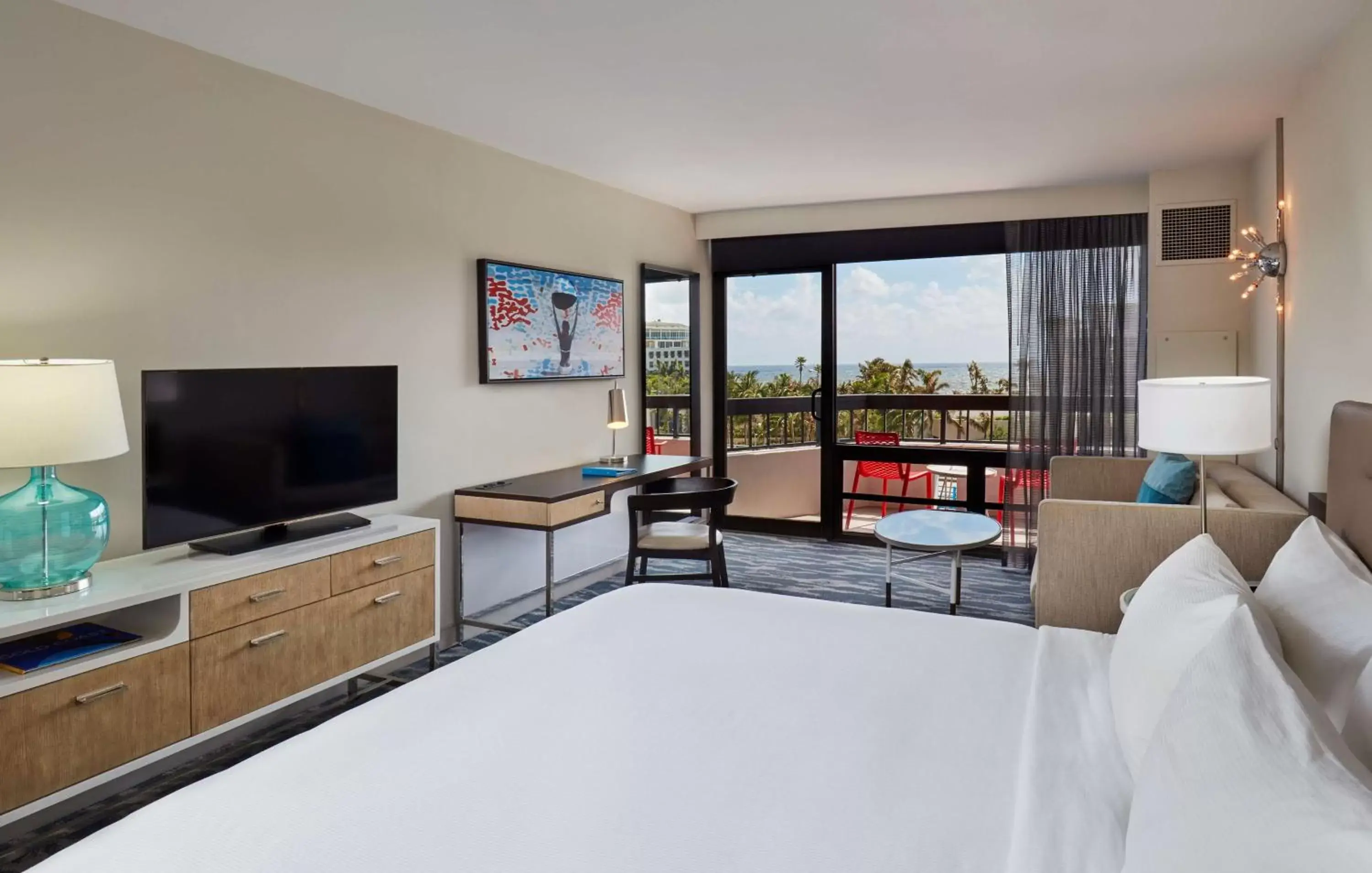 Bedroom in Waterstone Resort & Marina Boca Raton, Curio Collection by Hilton