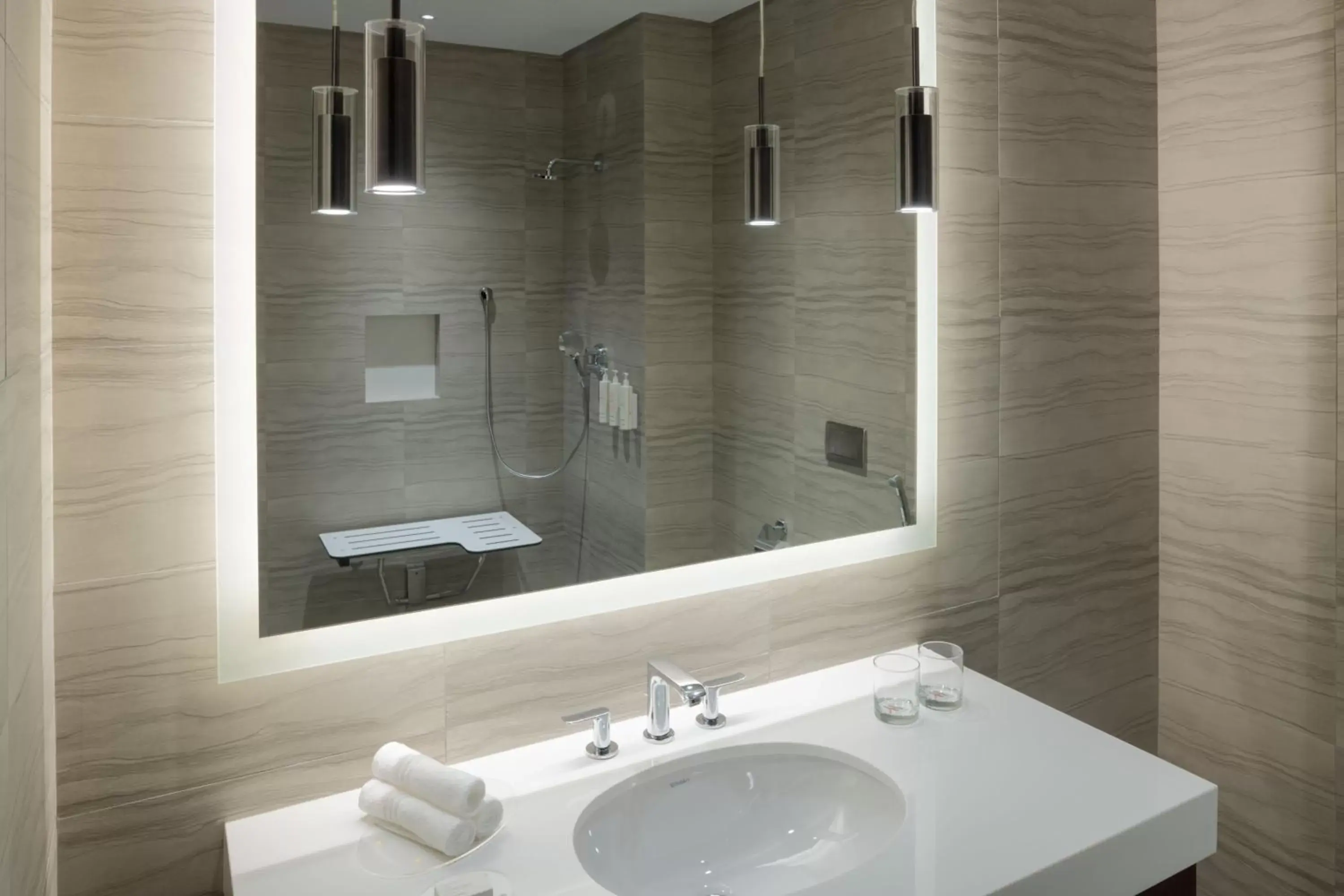Bathroom in Marriott Executive Apartments Kuwait City