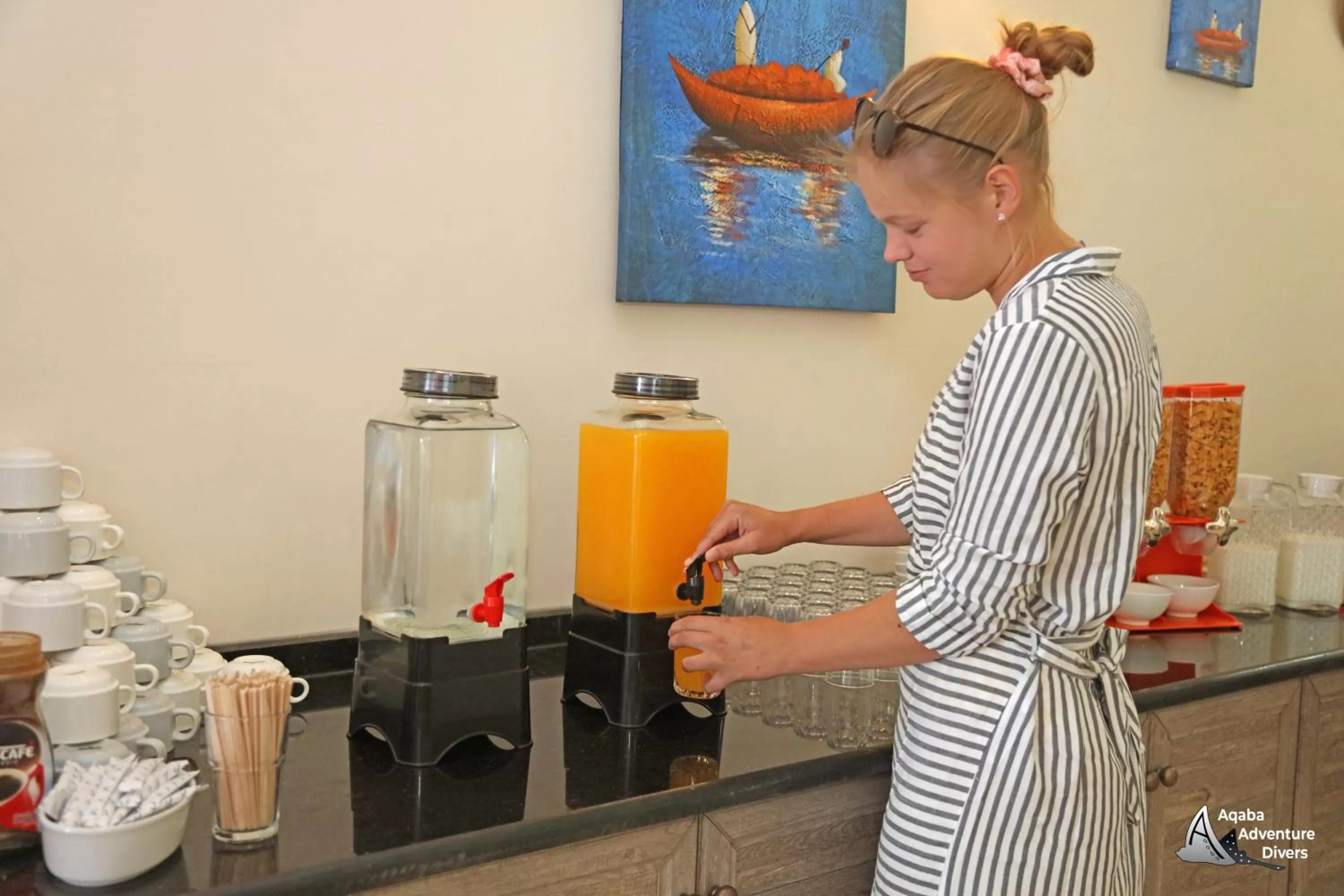 Drinks in Aqaba Adventure Divers Resort & Dive Center