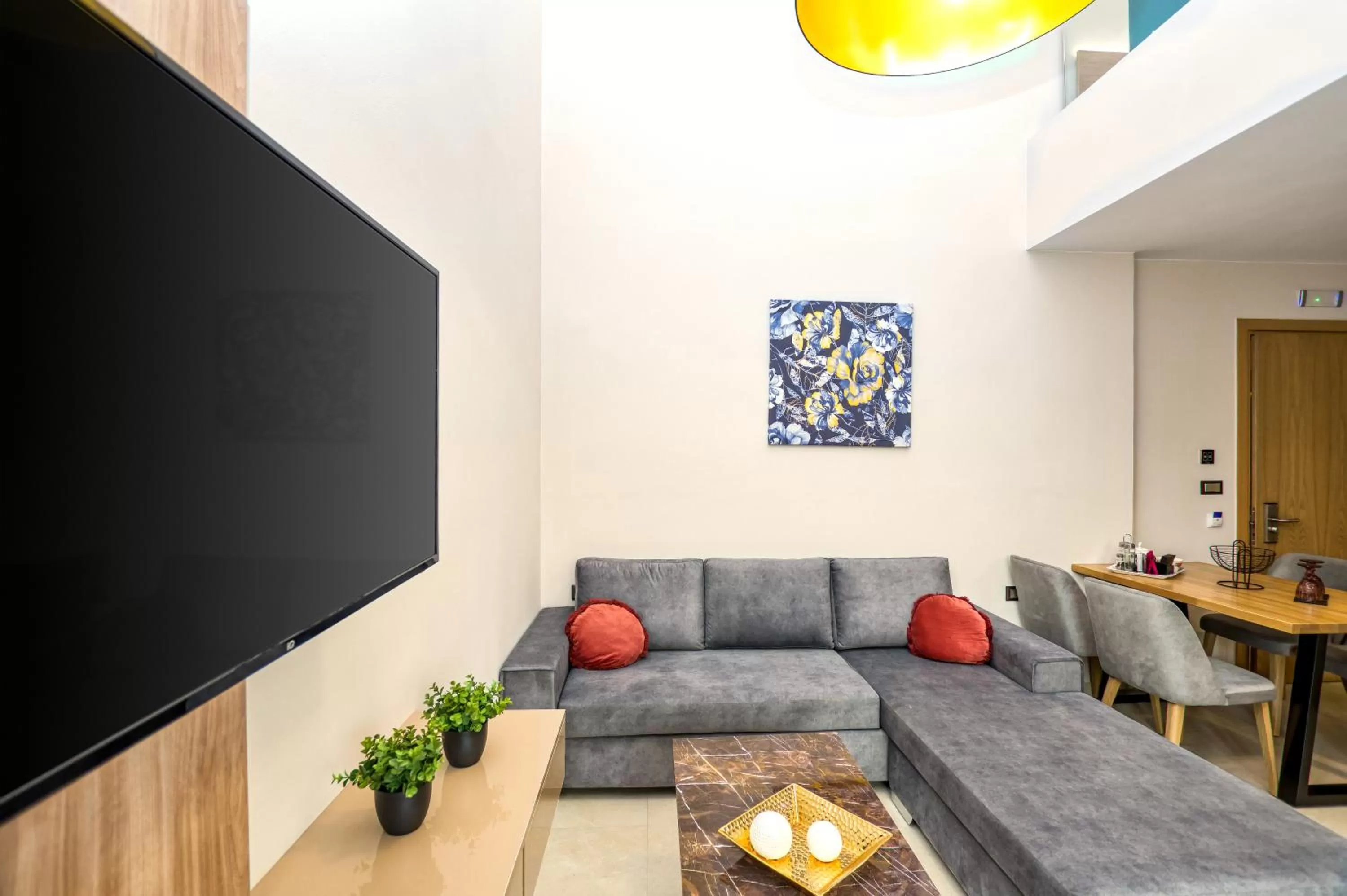 Living room in Sapphire Horizon Suites