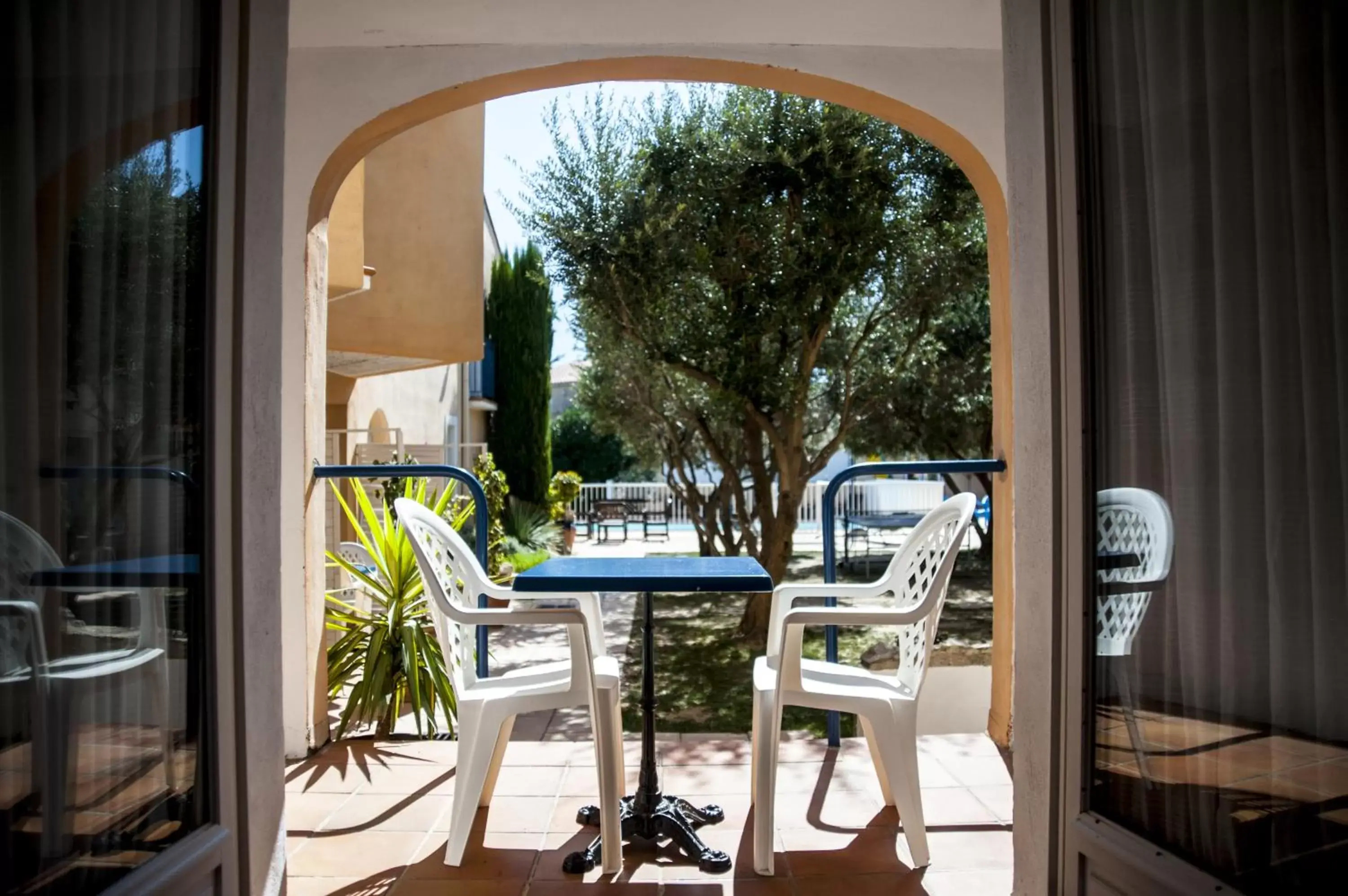 Balcony/Terrace in Hôtel Le Leukos