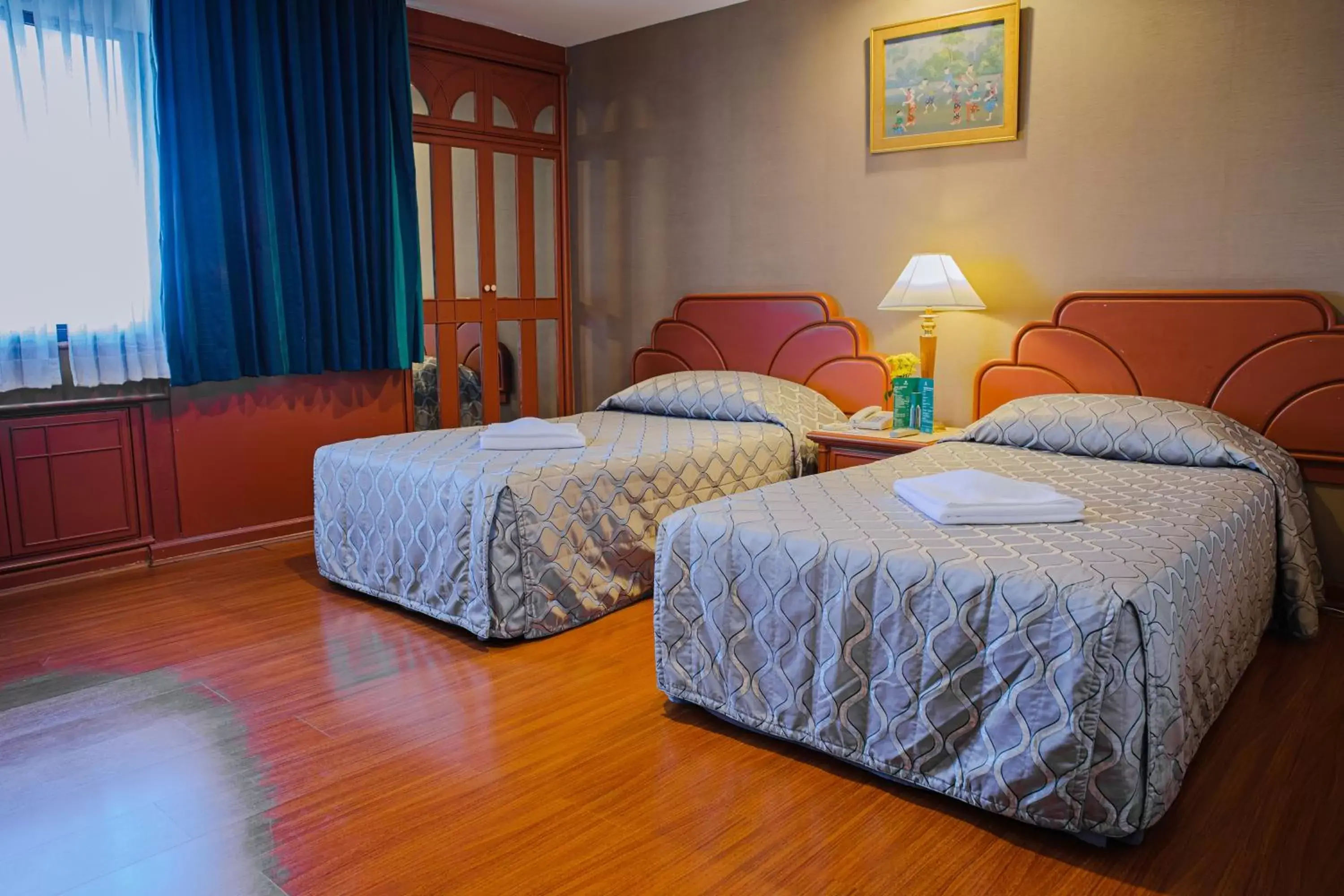 Bed in Baiyoke Suite Hotel