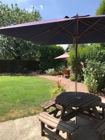 Patio in Karma Salford Hall Hotel