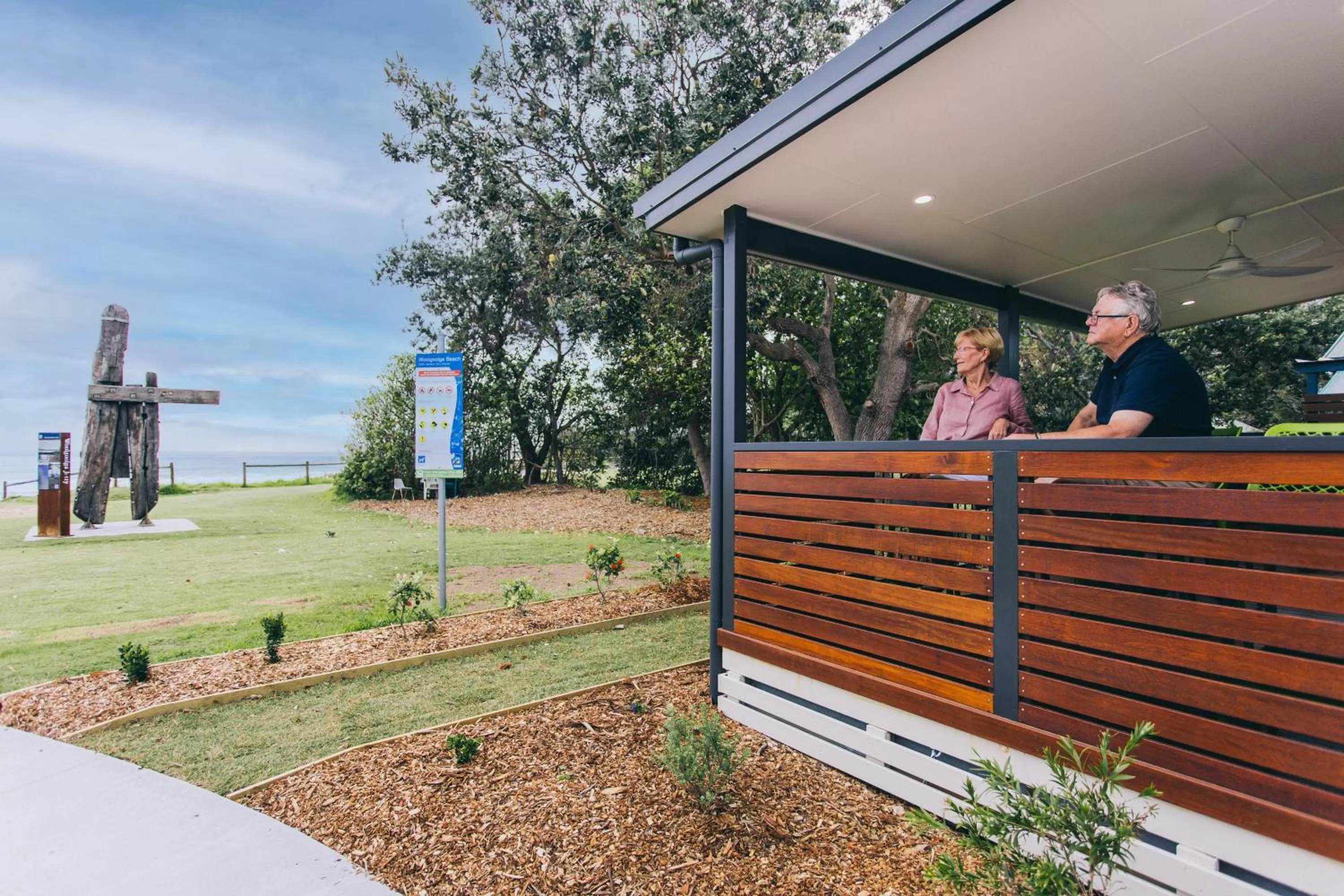 Balcony/Terrace in Woolgoolga Beach Holiday Park