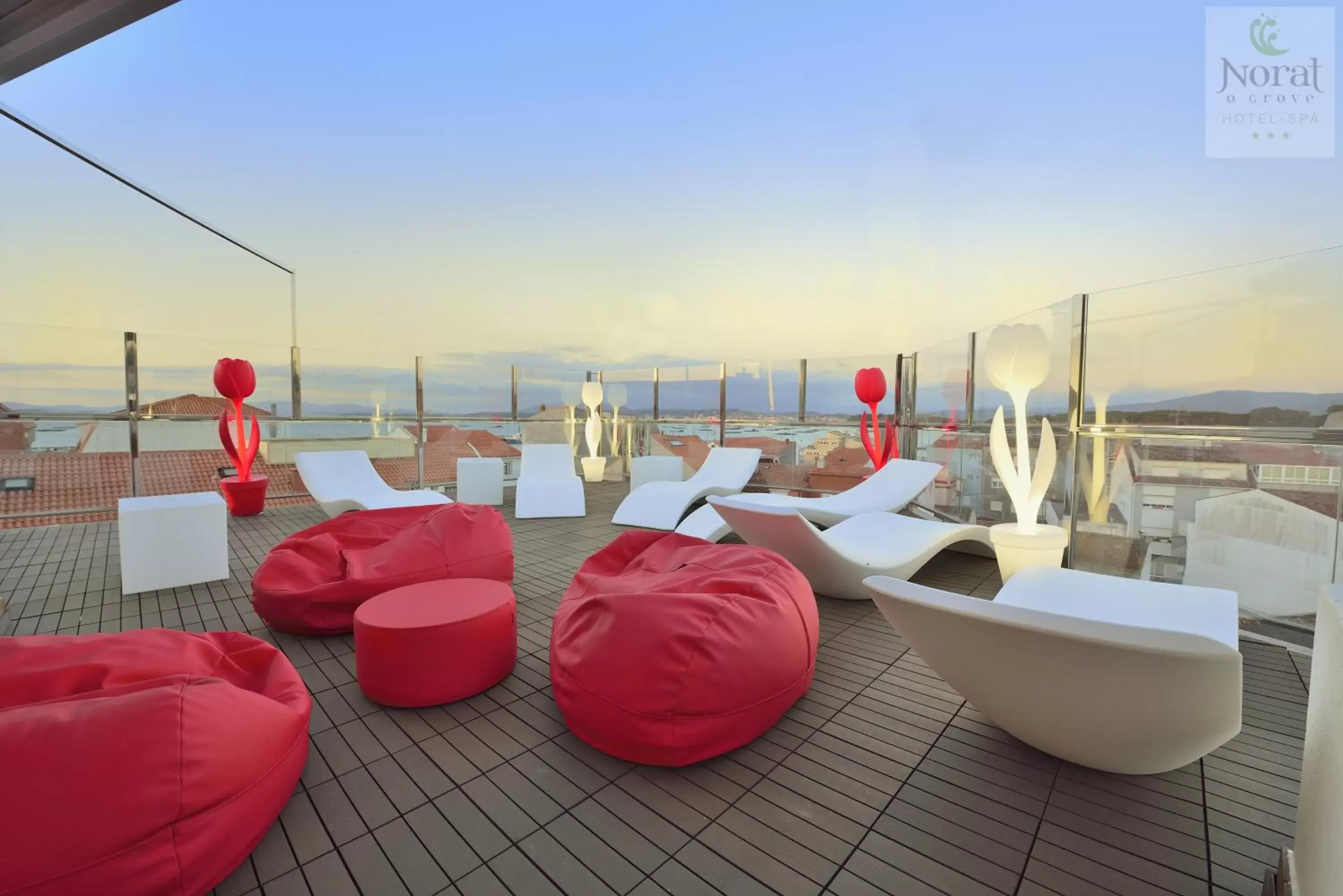 Balcony/Terrace in Hotel Spa Norat O Grove 3* Superior