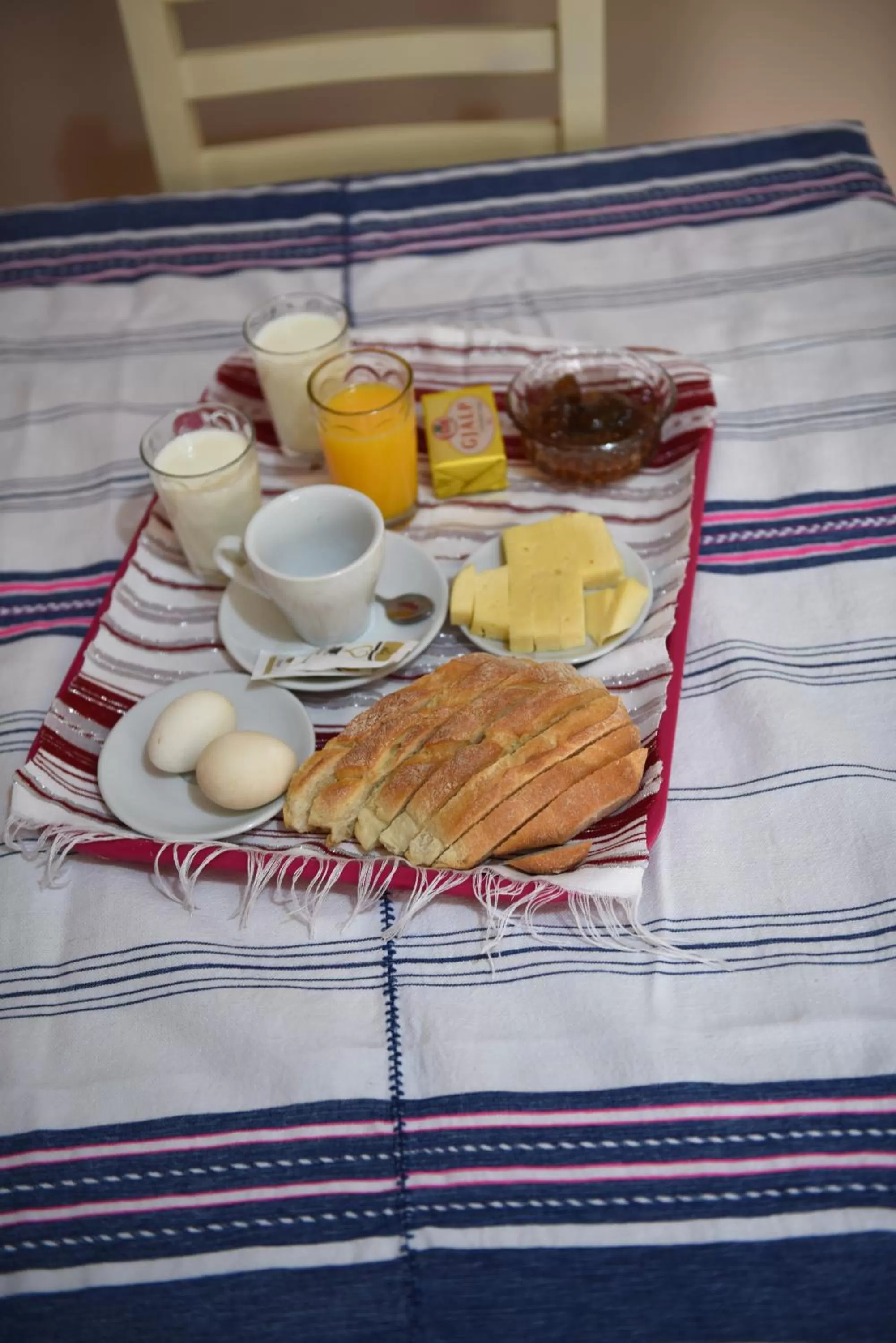Continental breakfast in Hotel Shkodra L