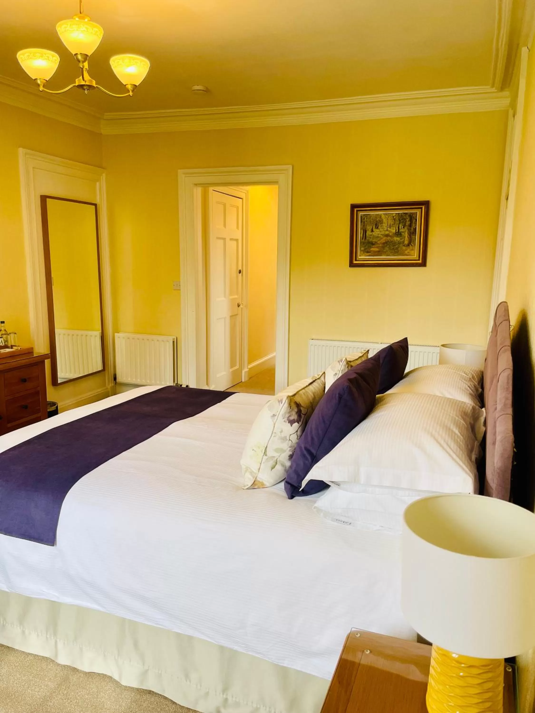 Bedroom, Bed in West Plean House