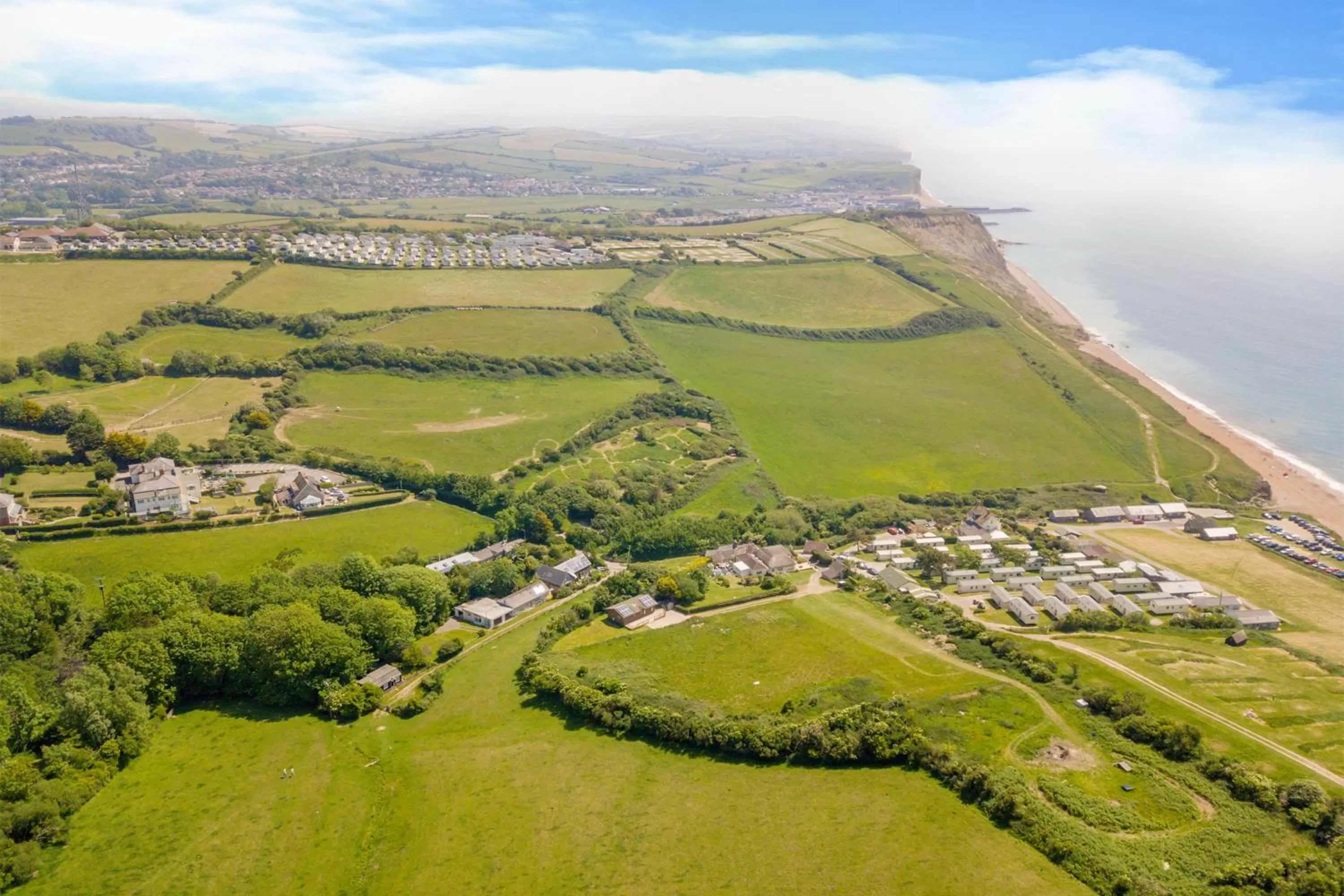 Bird's eye view in Eype's Mouth Country Hotel