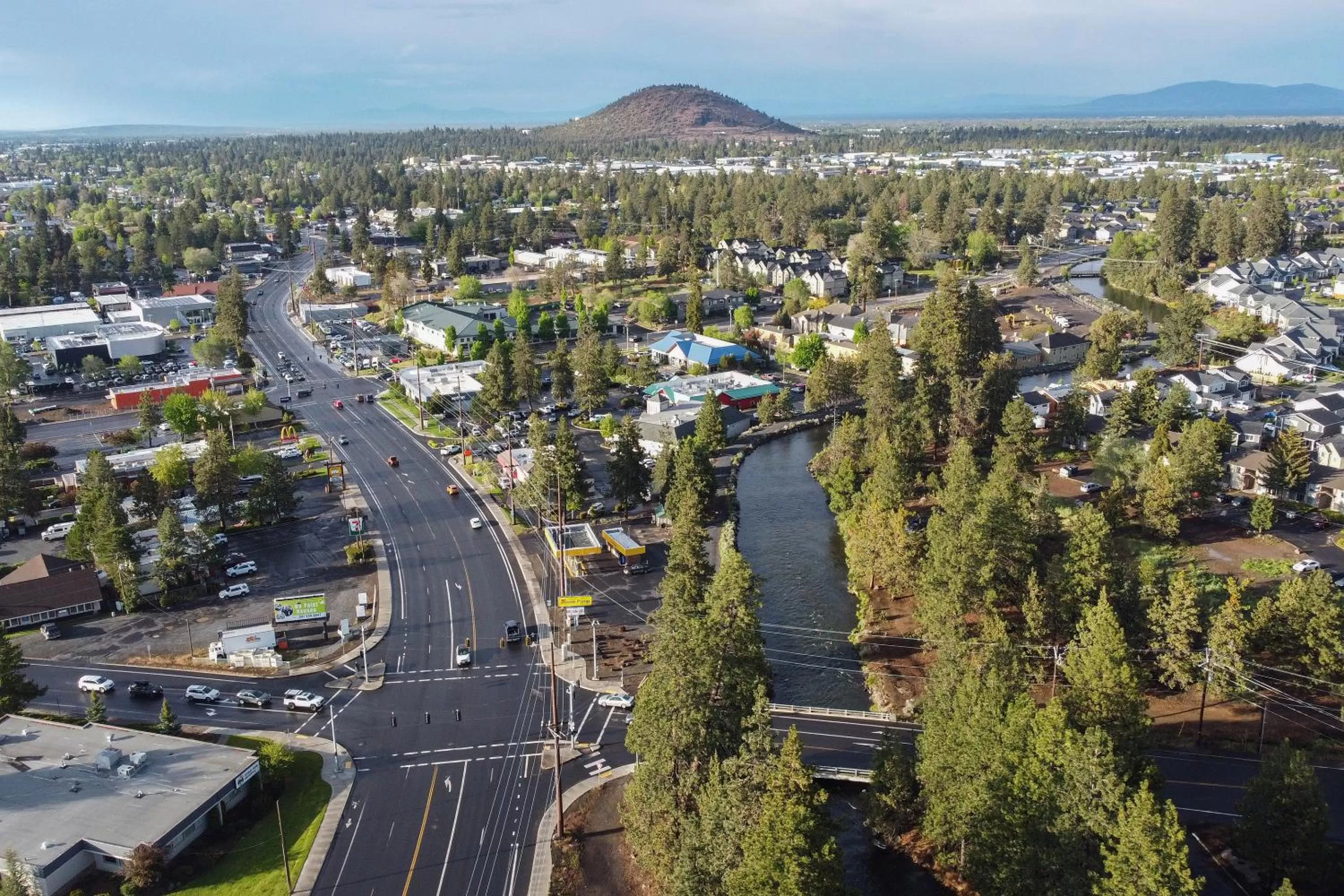 Bird's eye view in Budget Inn Bend