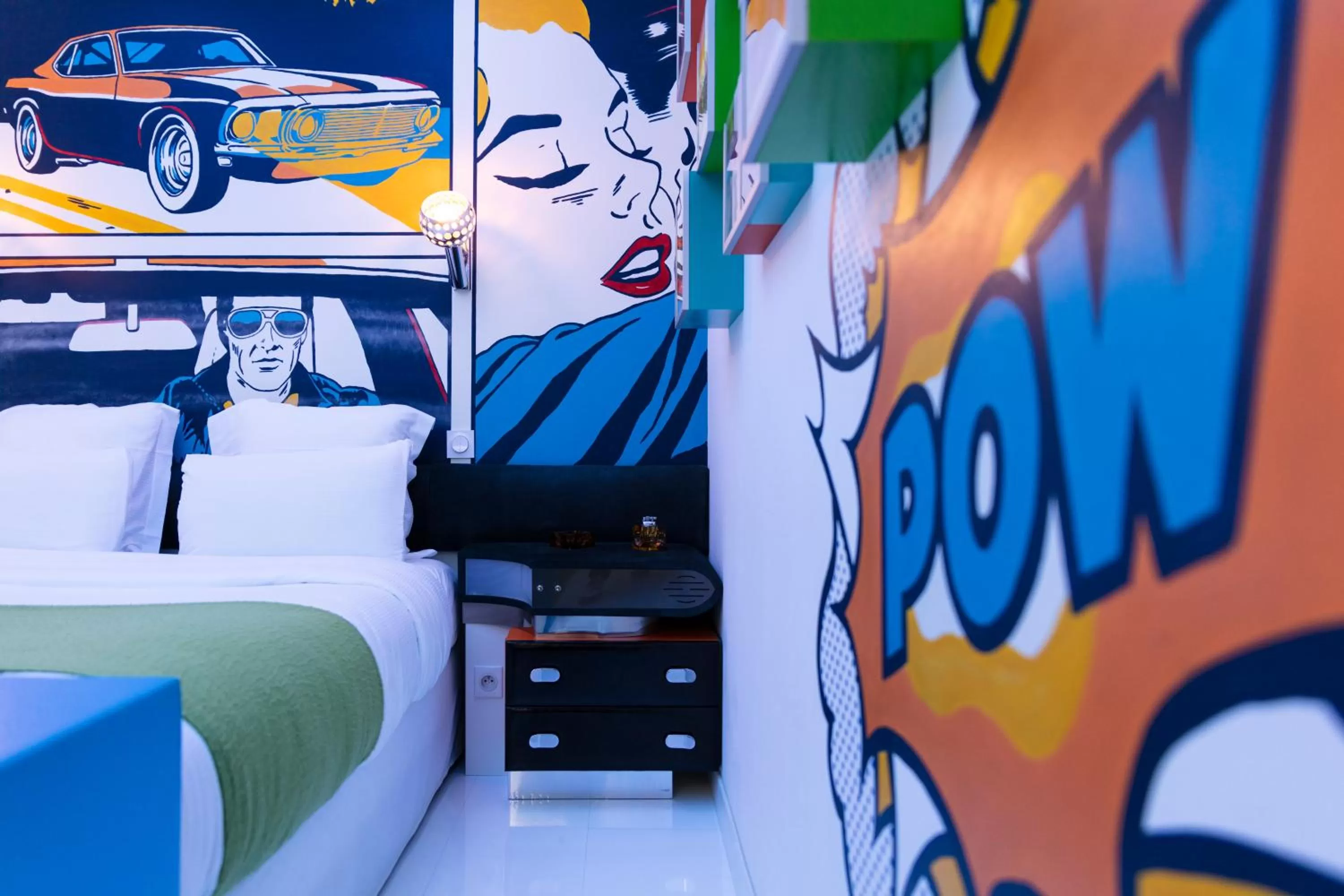 Decorative detail, Bed in Urban Style hotel de l'Europe