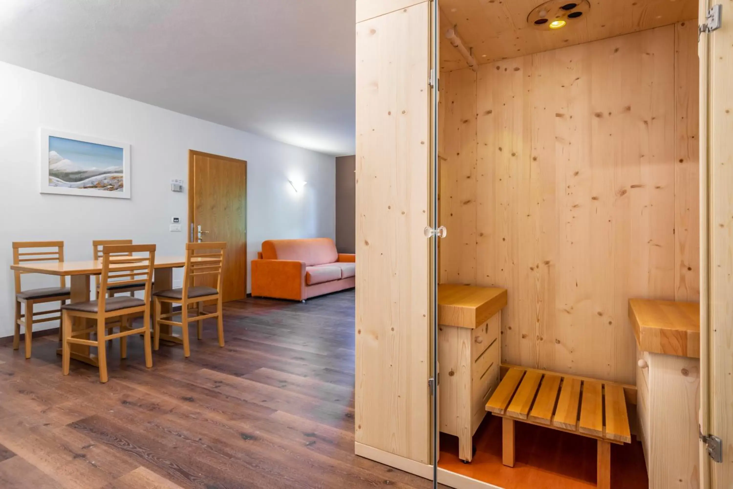 Sauna, Dining Area in FORESTO - holiday apartments