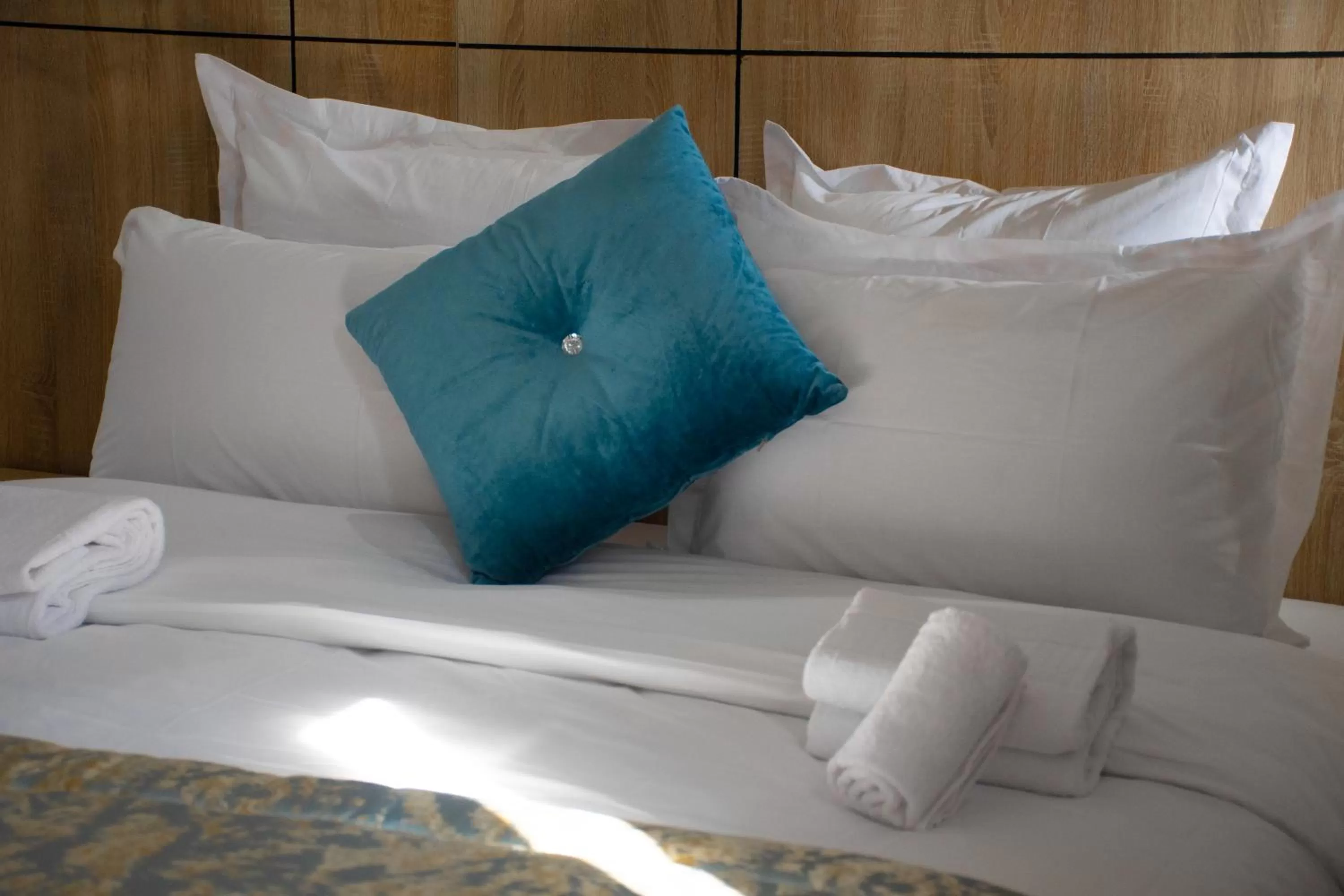 Bed in Karam City Hotel