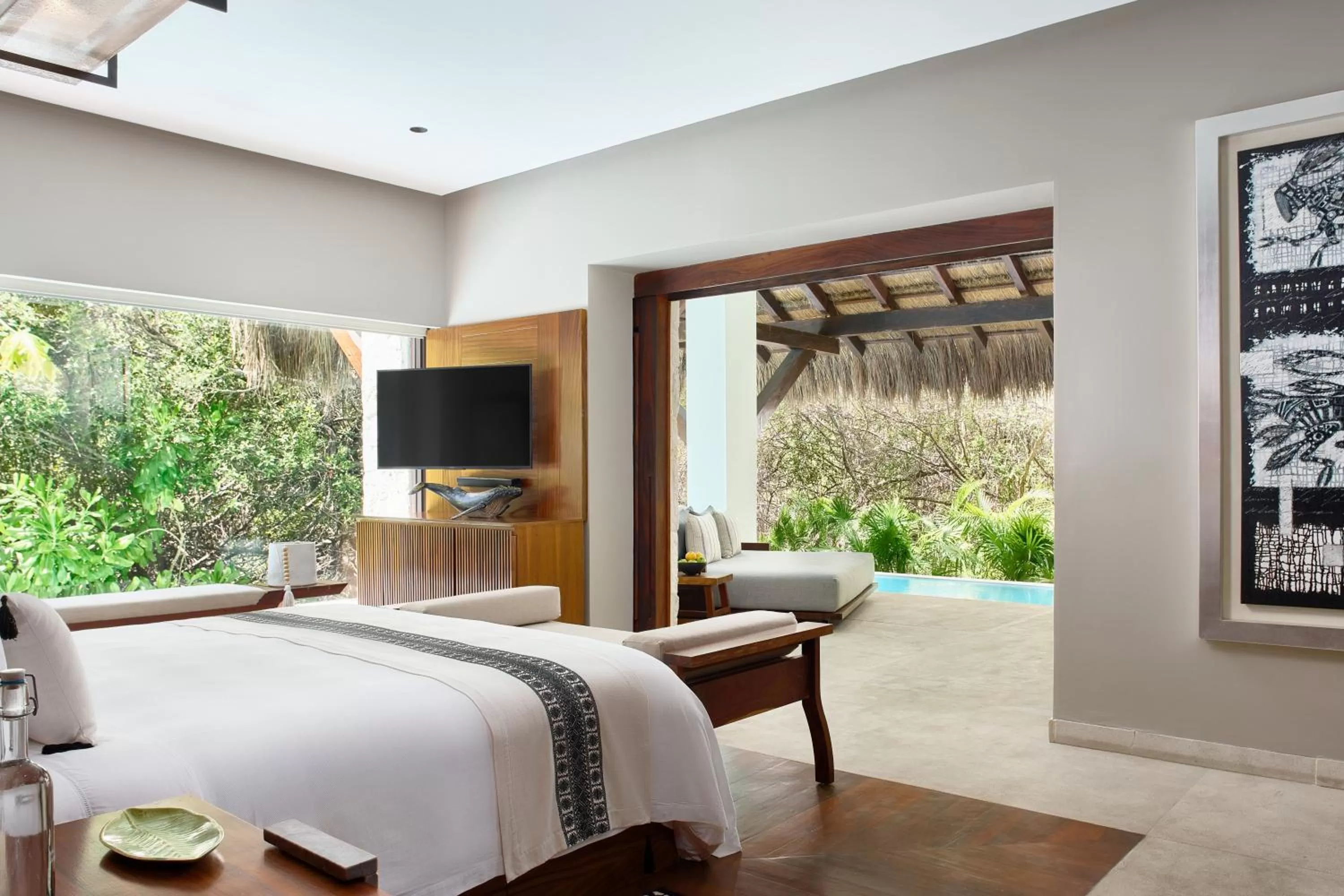 Bed in Chablé Maroma