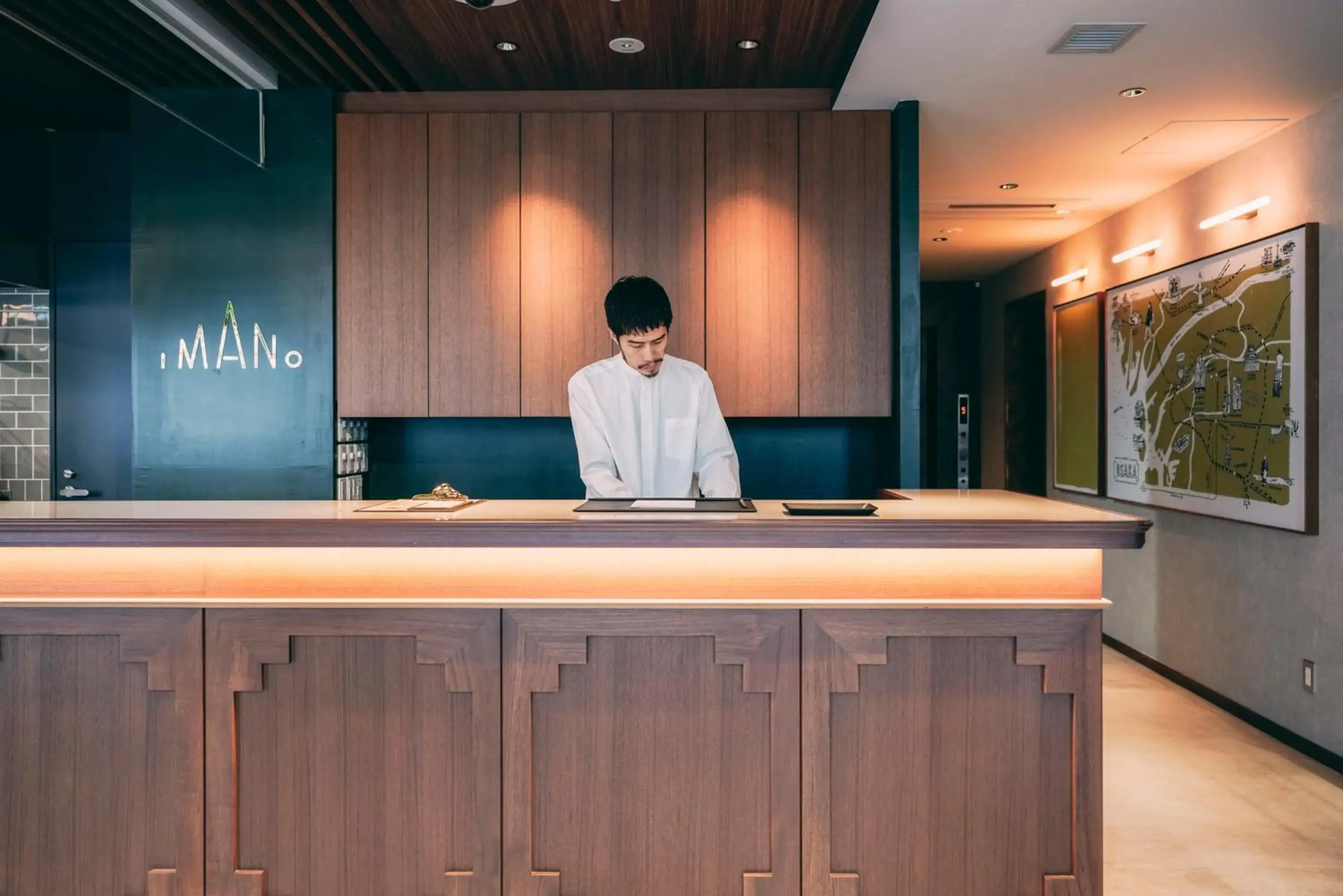 Lobby or reception, Lobby/Reception in IMANO OSAKA SHINSAIBASHI HOSTEL