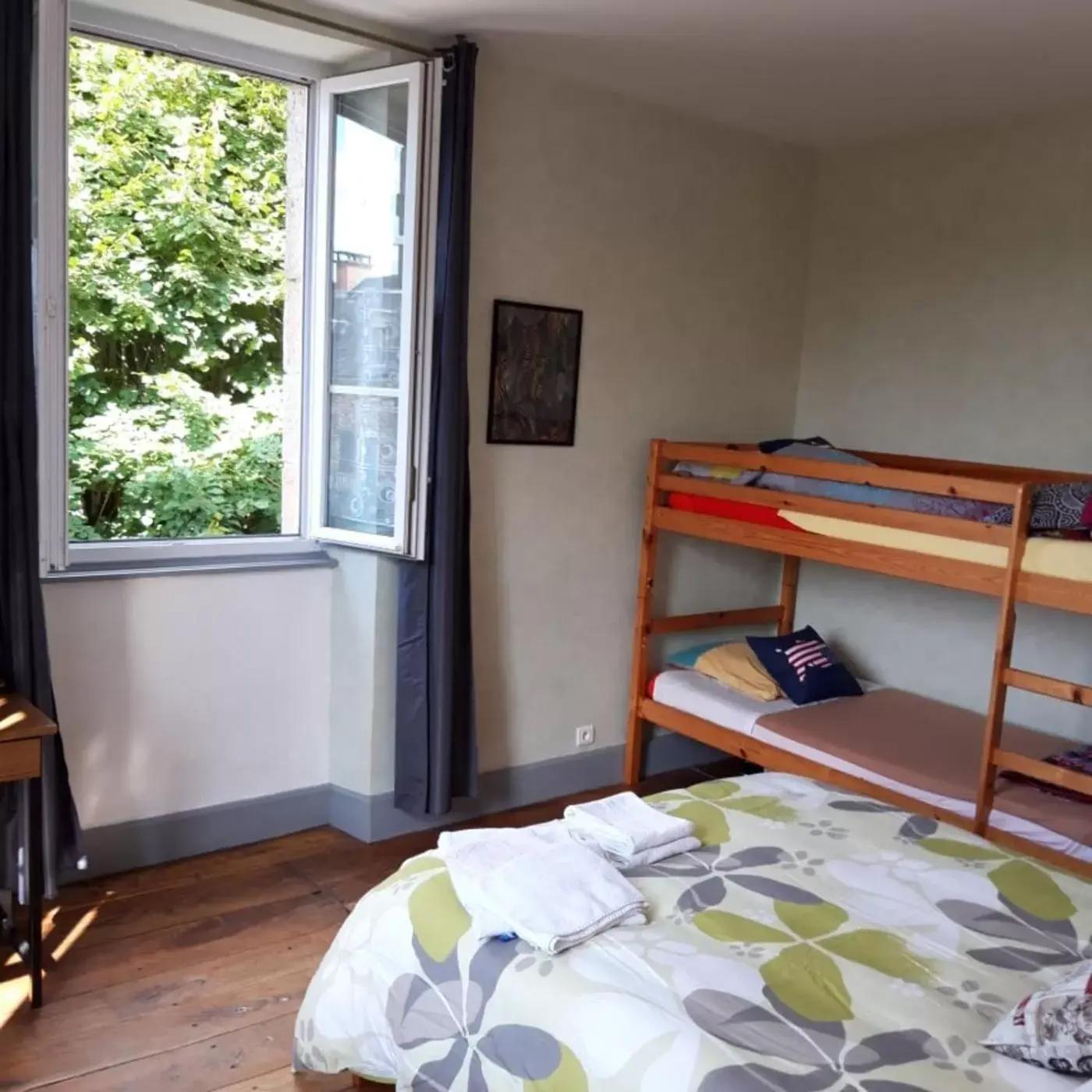 Bedroom, Bunk Bed in Chambres d'hotes Condat