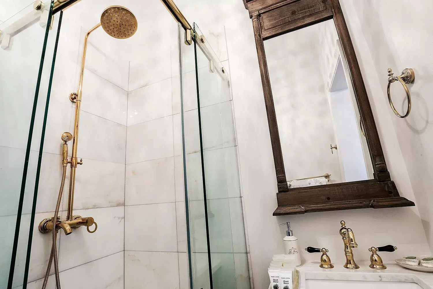 Shower, Bathroom in French Quarter Mansion