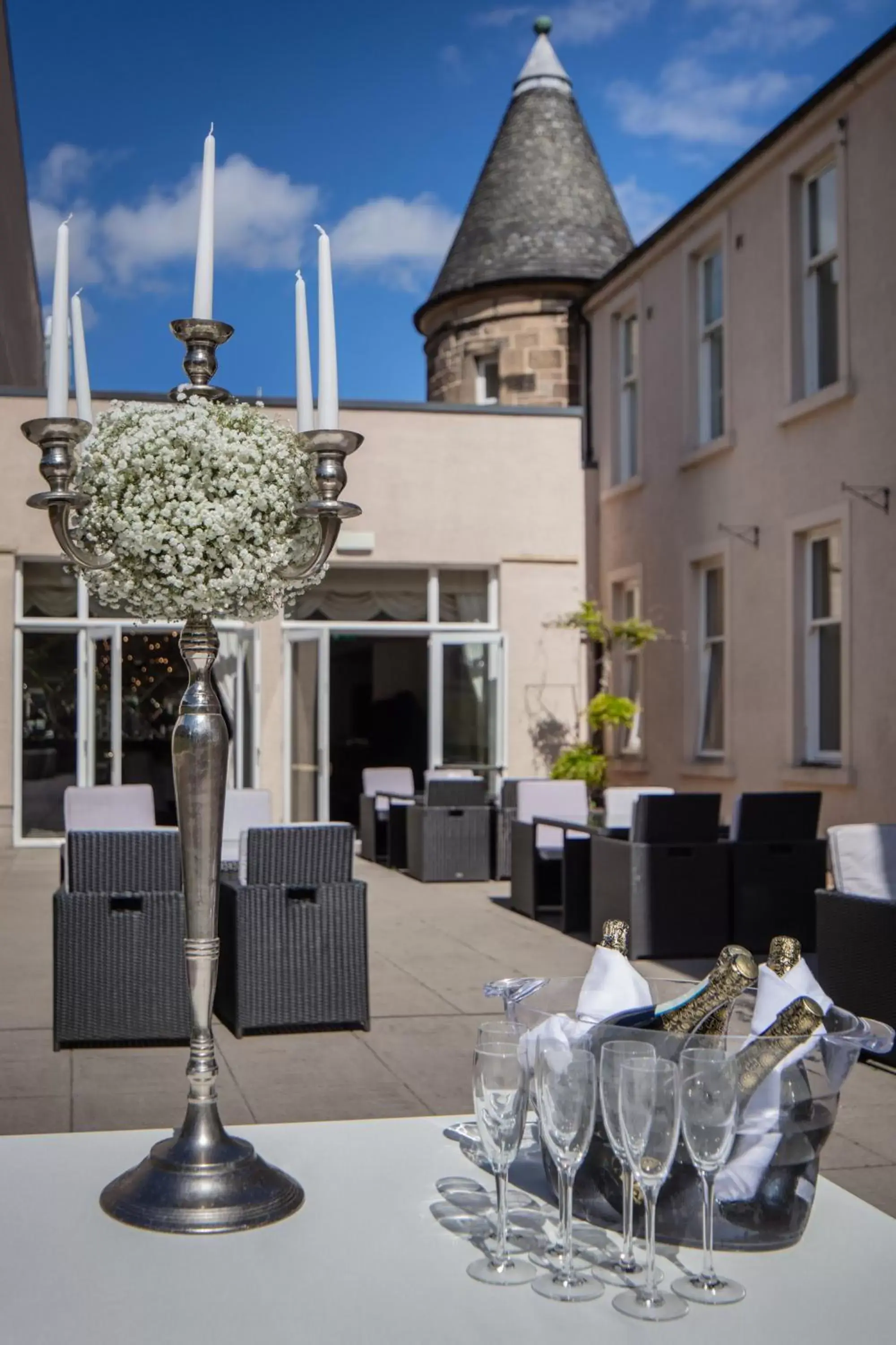 Patio in Hotel Colessio