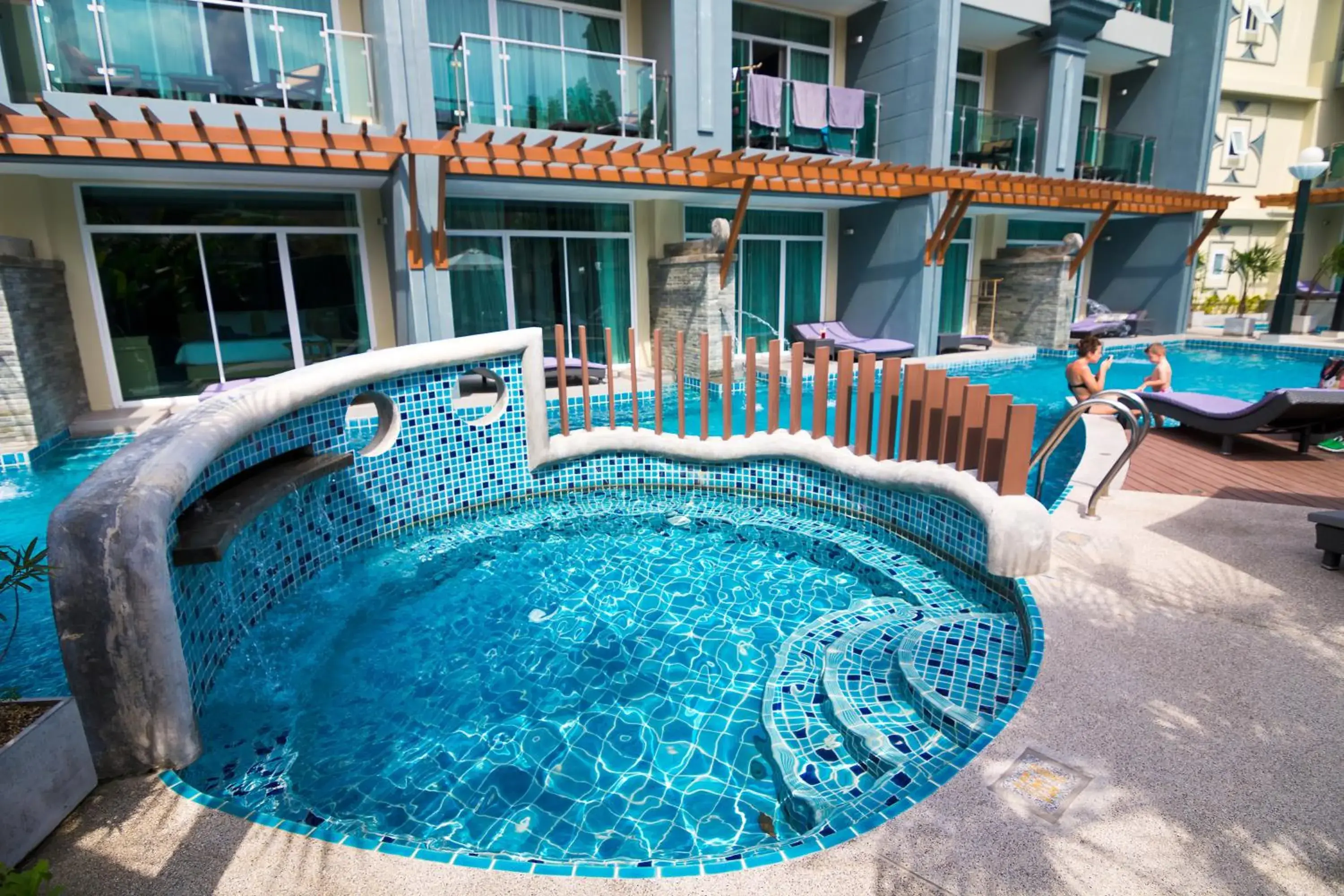 Swimming pool in Ramaburin Resort Patong - SHA Extra Plus Swimming pool in Ramaburin Resort Patong - SHA Extra Plus