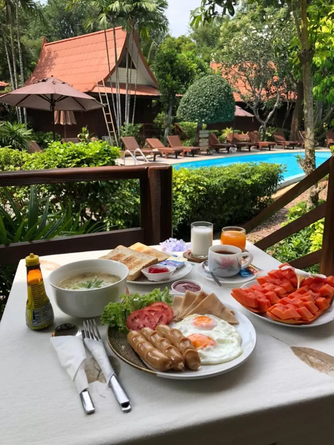 Breakfast in Baan Duangkaew Resort