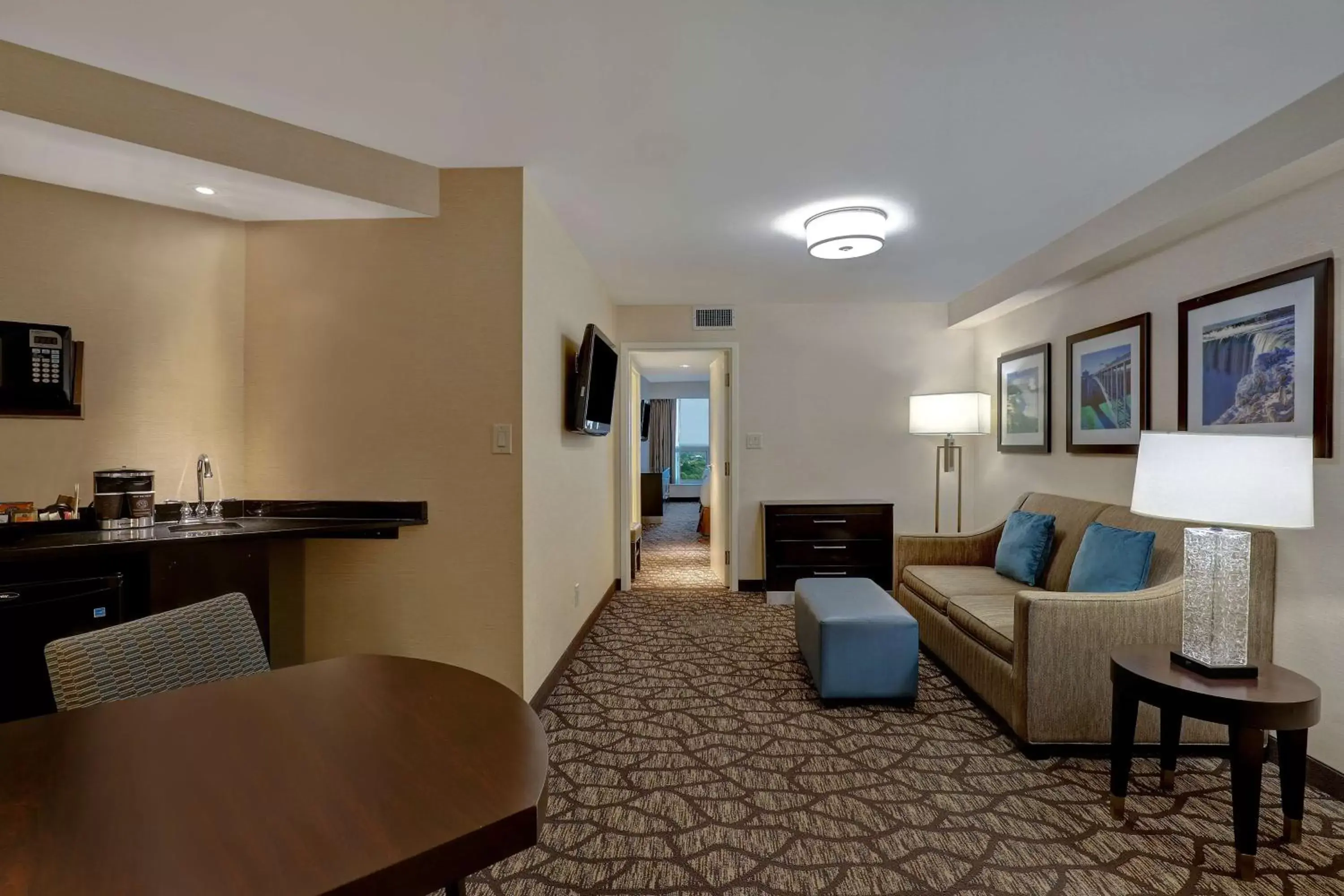 Living room, Seating Area in Embassy Suites by Hilton Niagara Falls/ Fallsview