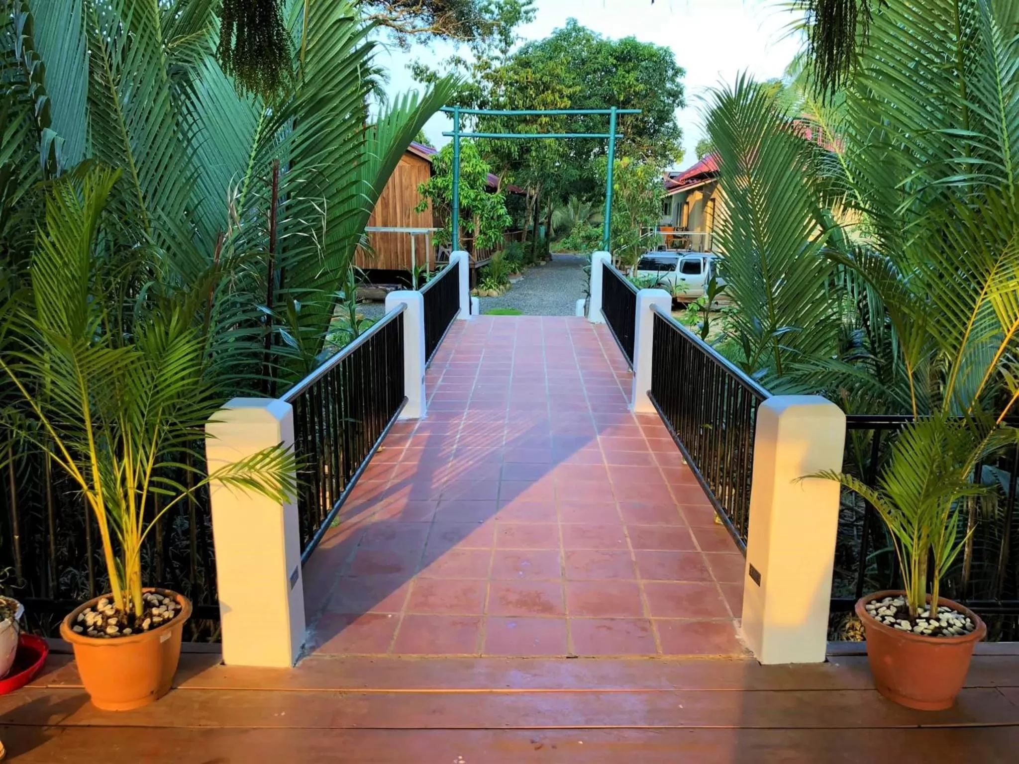 Garden view in Green Mango Bungalows