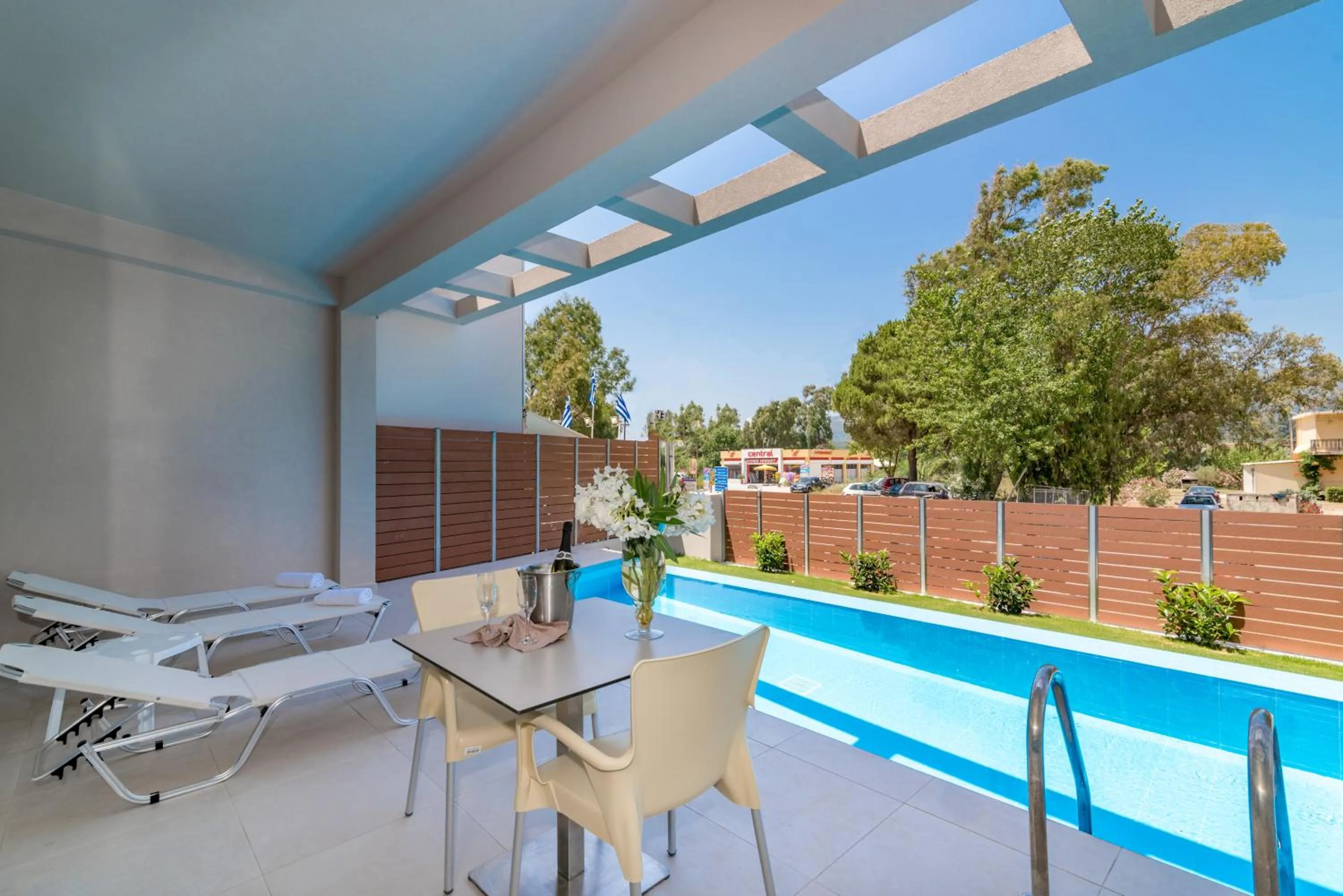 Swimming pool in Poseidon Beach Hotel