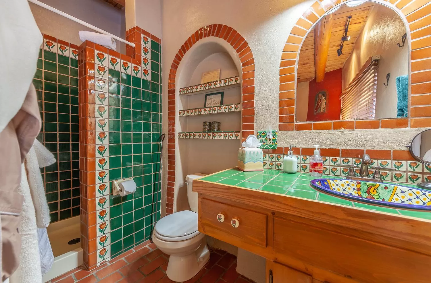 Bathroom in Adobe and Pines Inn Bed and Breakfast