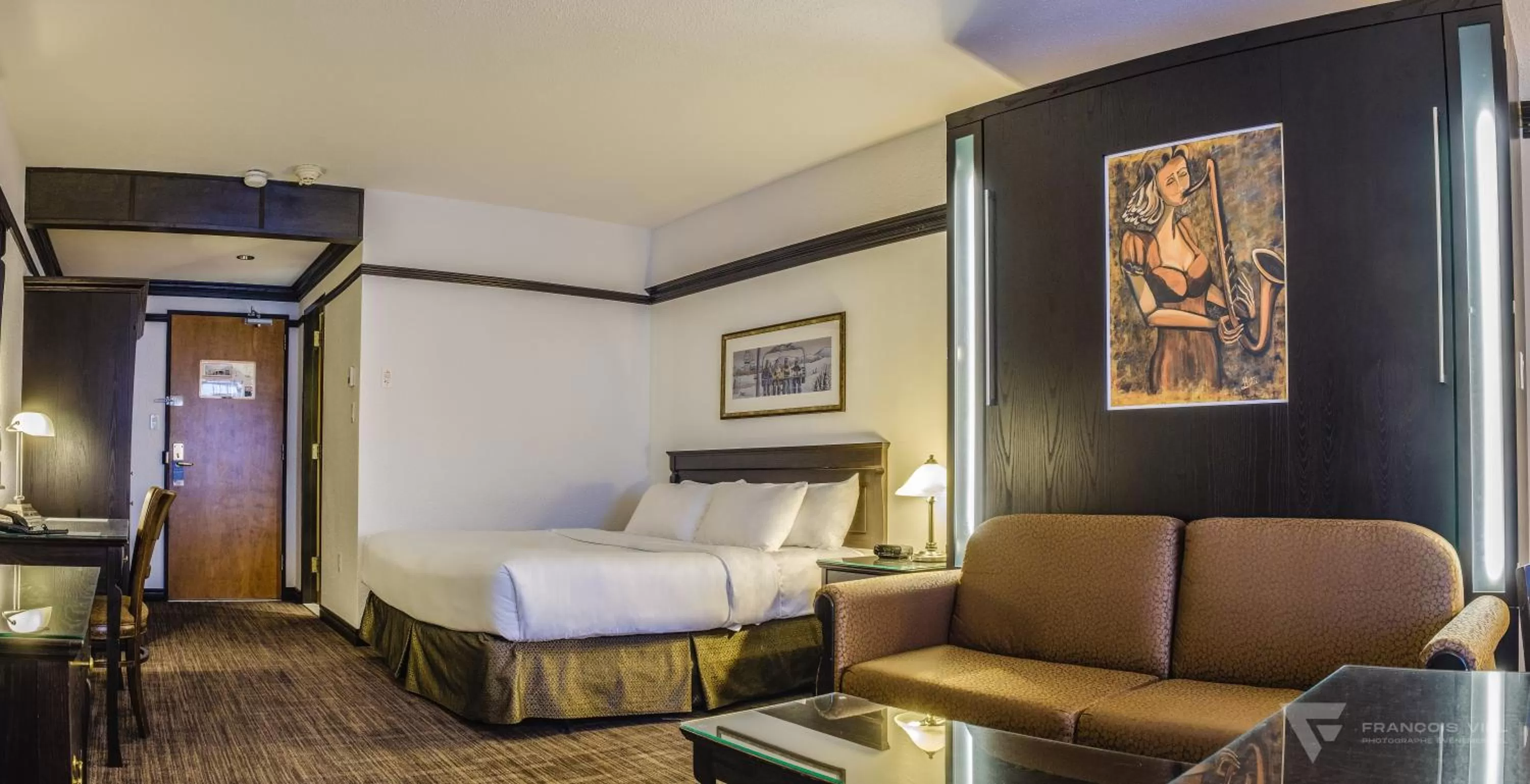 Bedroom, Bed in Hotel Le Montagnais