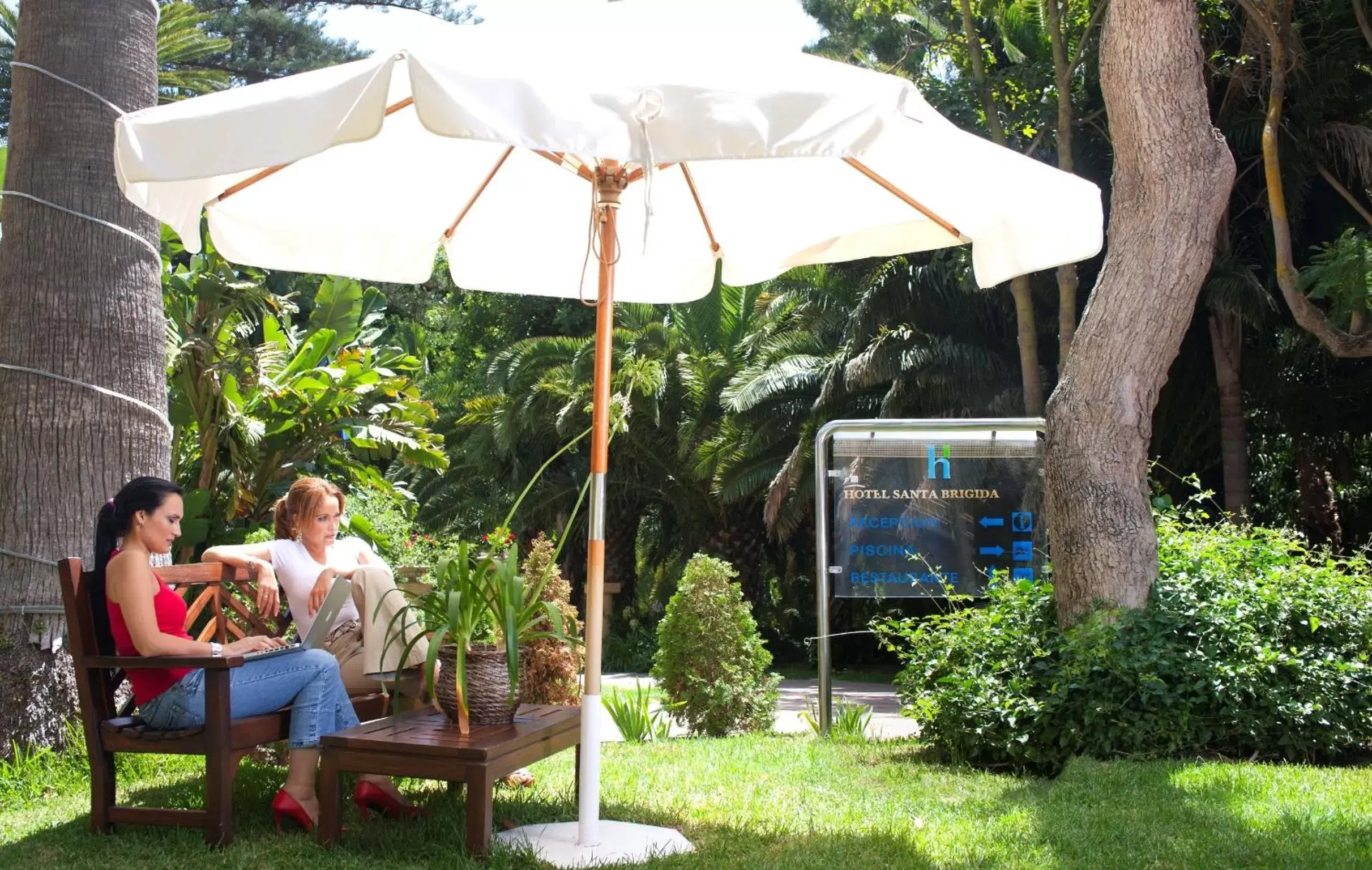 Garden in Hotel Escuela Santa Brígida