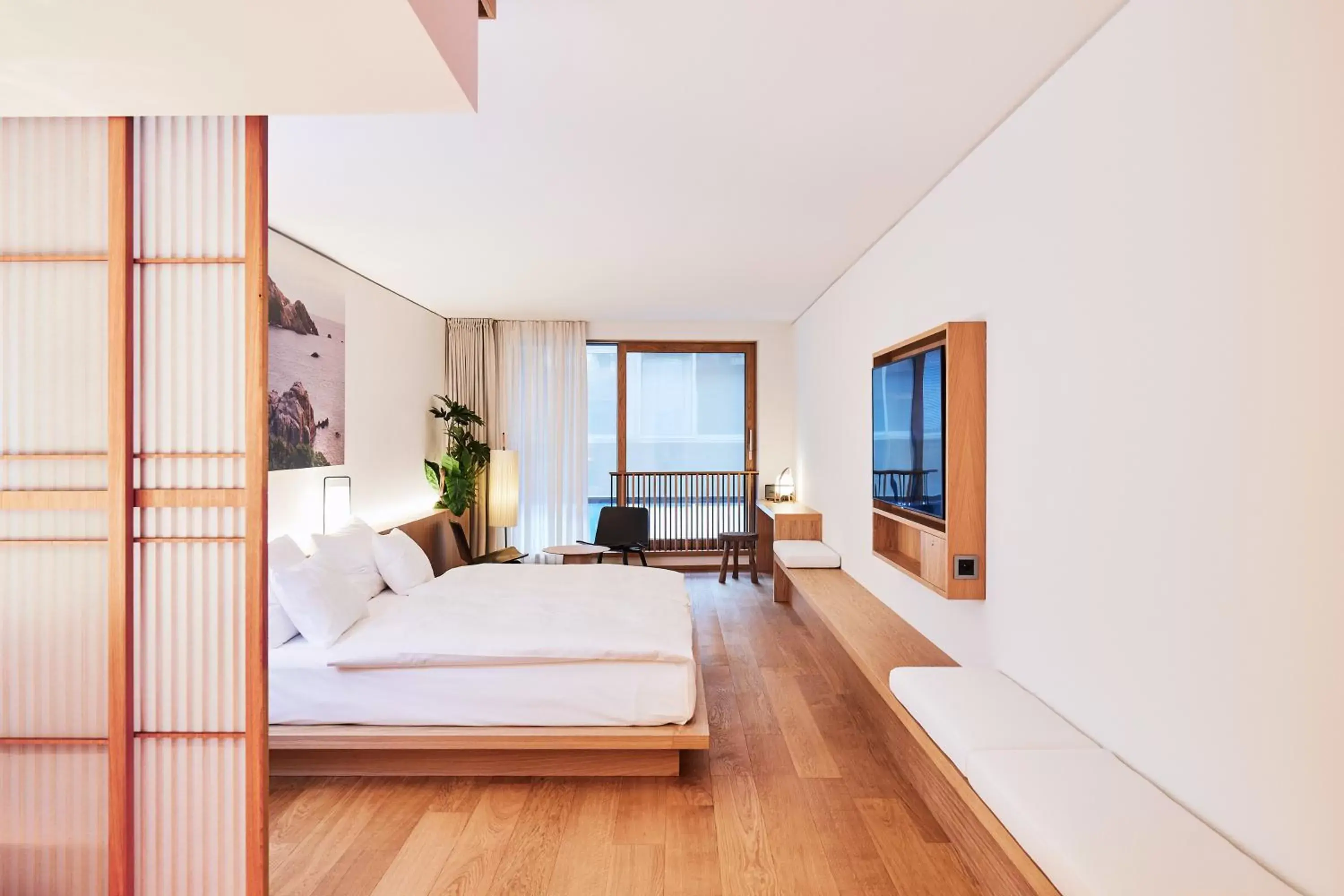 Bed in ART HOUSE Basel - Member of Design Hotels