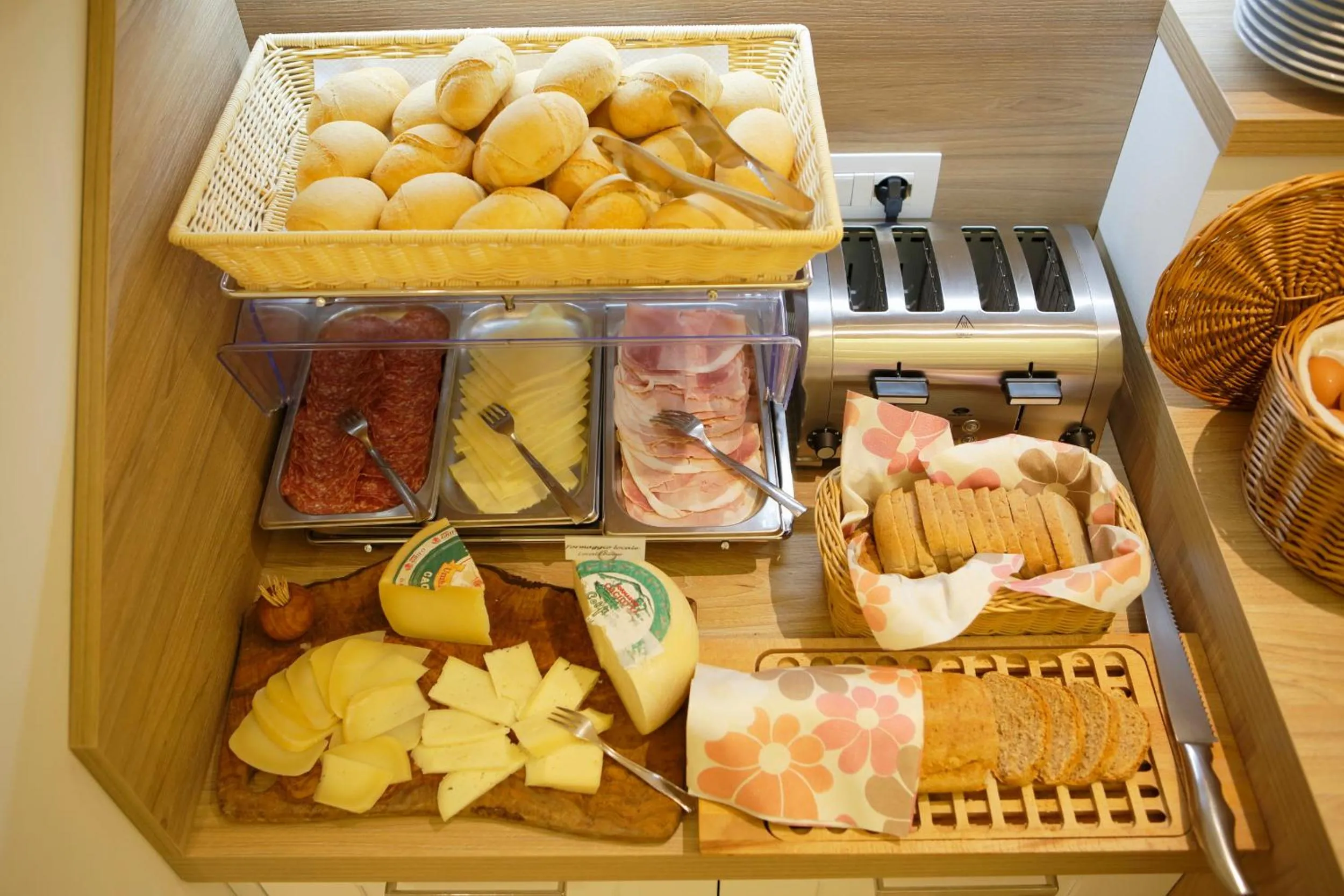 Continental breakfast in Hotel Porta Nuova