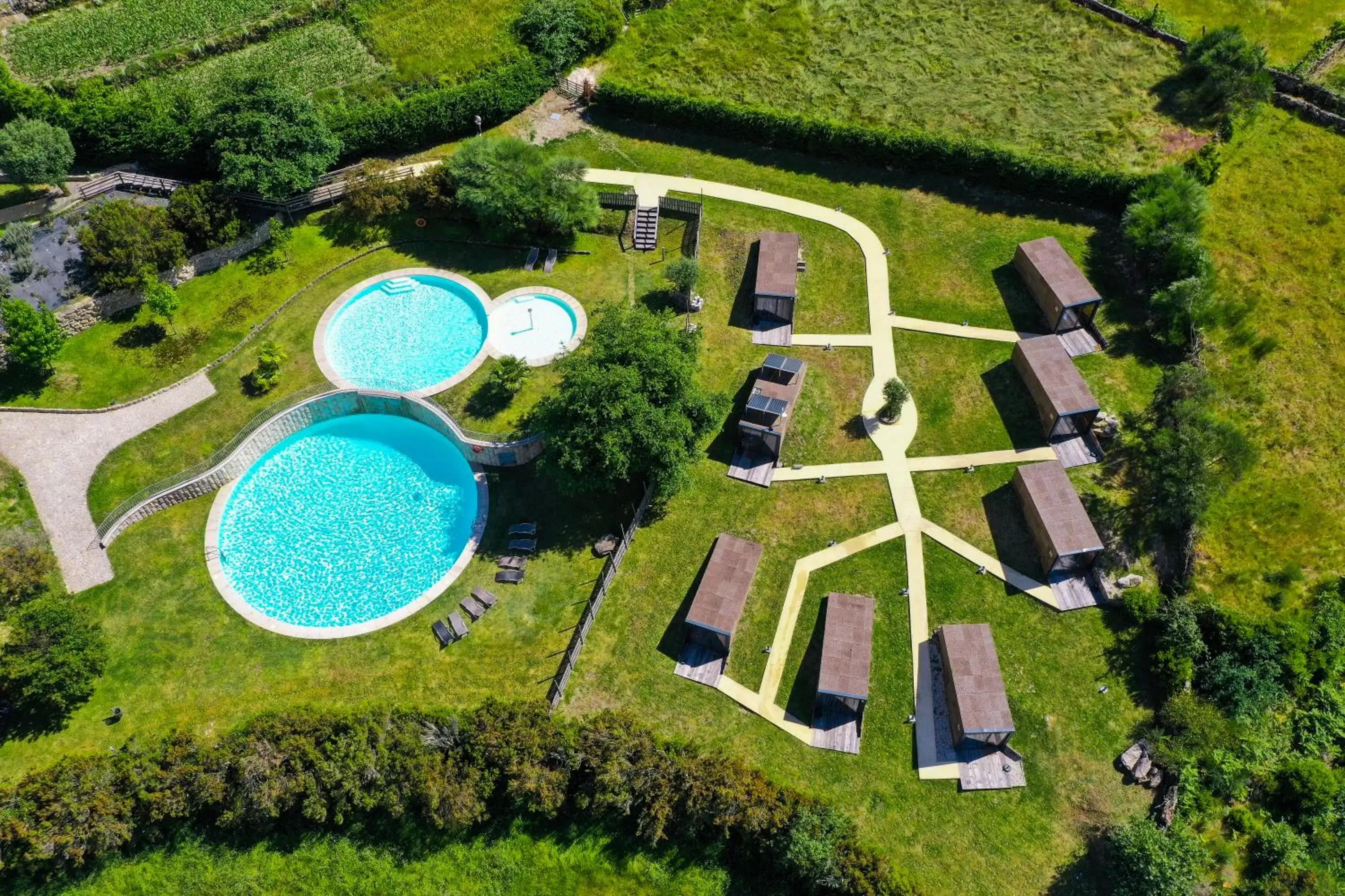 Bird's-eye View in Eco-Bungalow