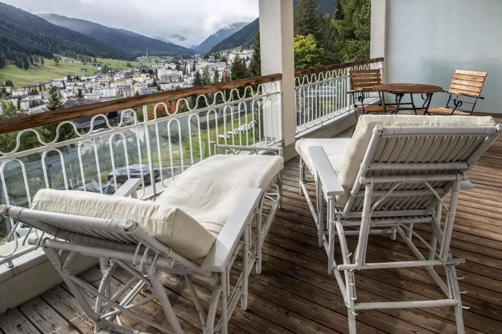 Balcony/Terrace in Waldhotel & SPA Davos - for body & soul