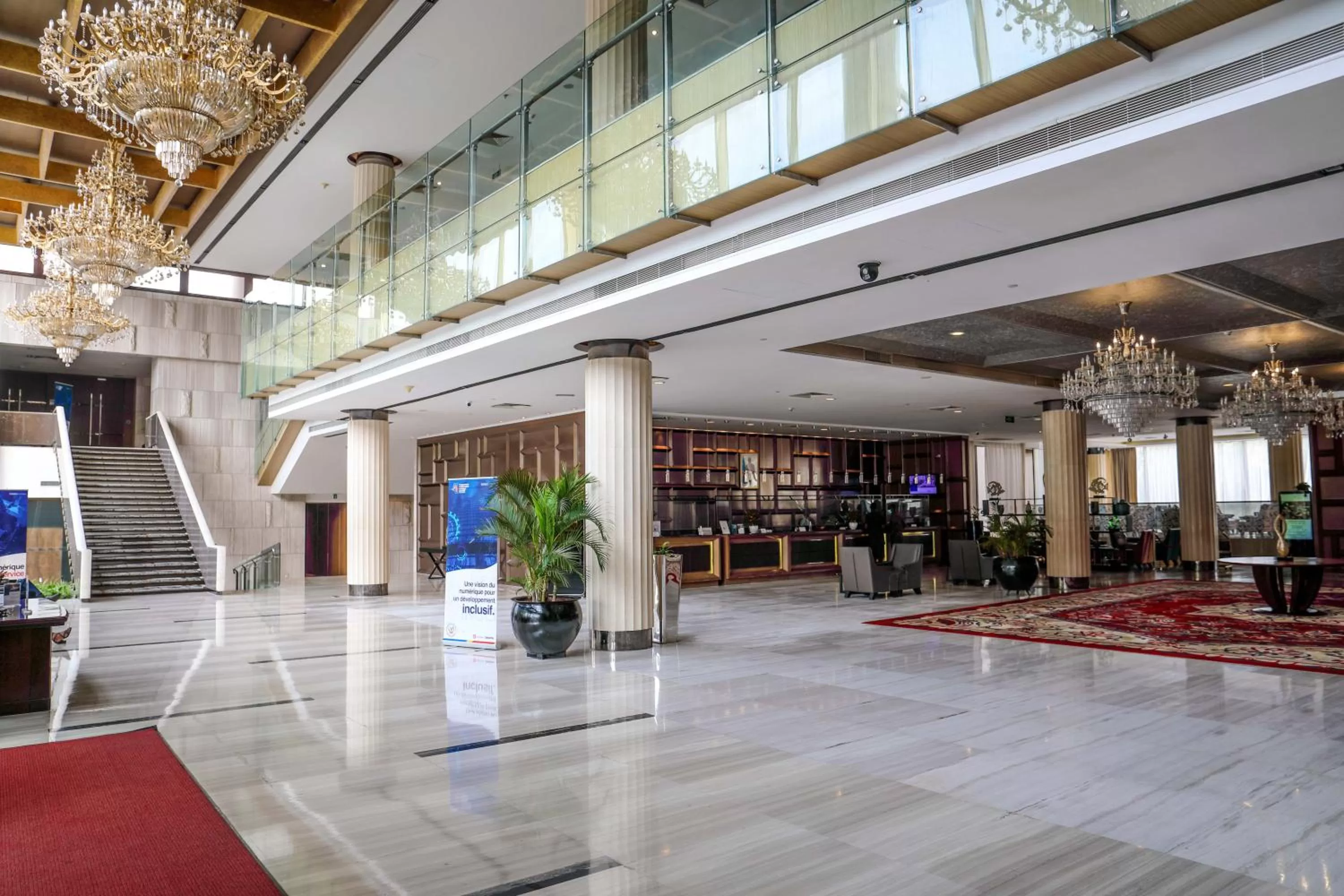Lobby or reception in Fleuve Congo Hotel By Blazon Hotels