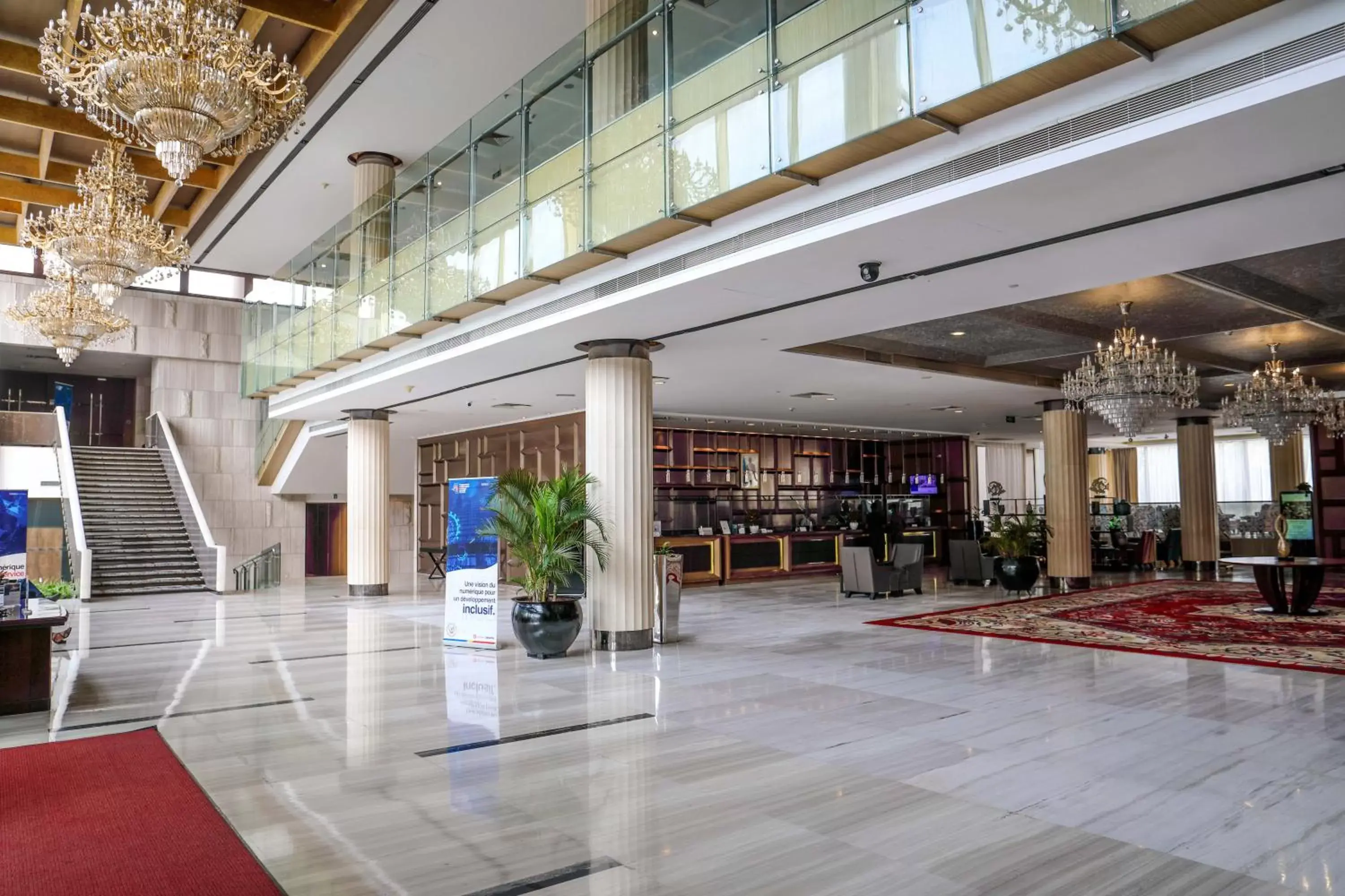 Lobby or reception, Lobby/Reception in Fleuve Congo Hotel By Blazon Hotels