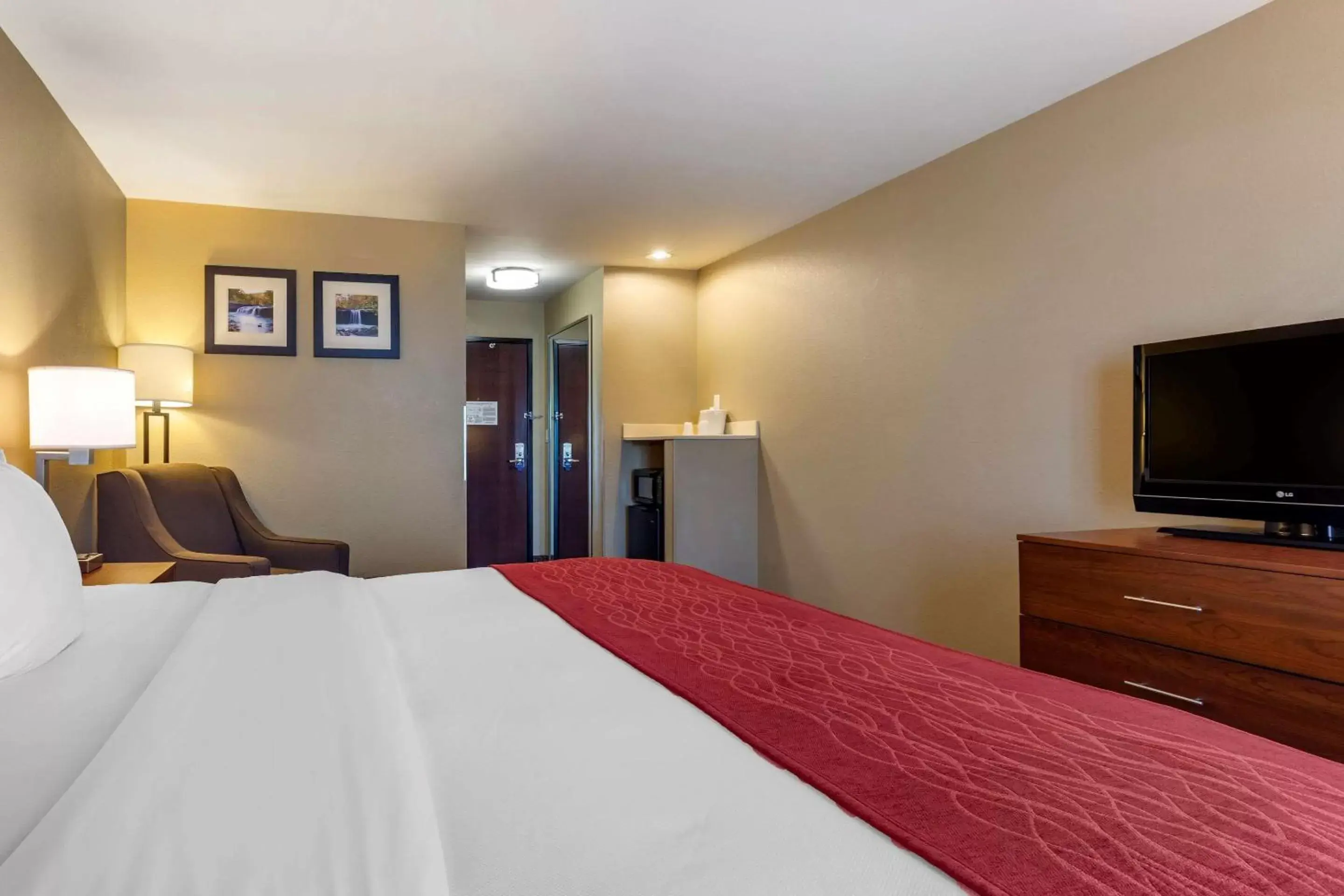 Photo of the whole room, Bed in Comfort Inn & Suites Russellville I-40